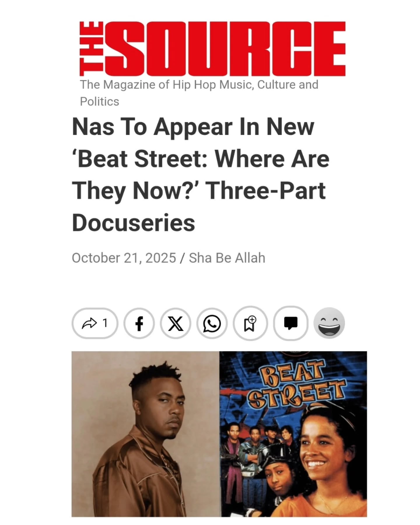 Ever wonder what happened to @realraedawnchong , @beatstreetramo, and Guy Davis from 1984 hip hop classic film "Beat Street"? @reel_sung_productions has interviewed 19 original cast members for the "Beat Street: Where Are They Now?" docuseries, executive produced by @mrwavedance of The New York City Breakers.
Nas, who was inspired by the film, appears in the new trailer. Watch below and also check out an article by @TheSource magazine (https://lnkd.in/ggWzN2AP). (Thanks @iamshabeallah)
Watch trailer: https://lnkd.in/gmm-upxD
#BeatStreet #Nas #ReelSungProductions #Trailers #HipHopHistory