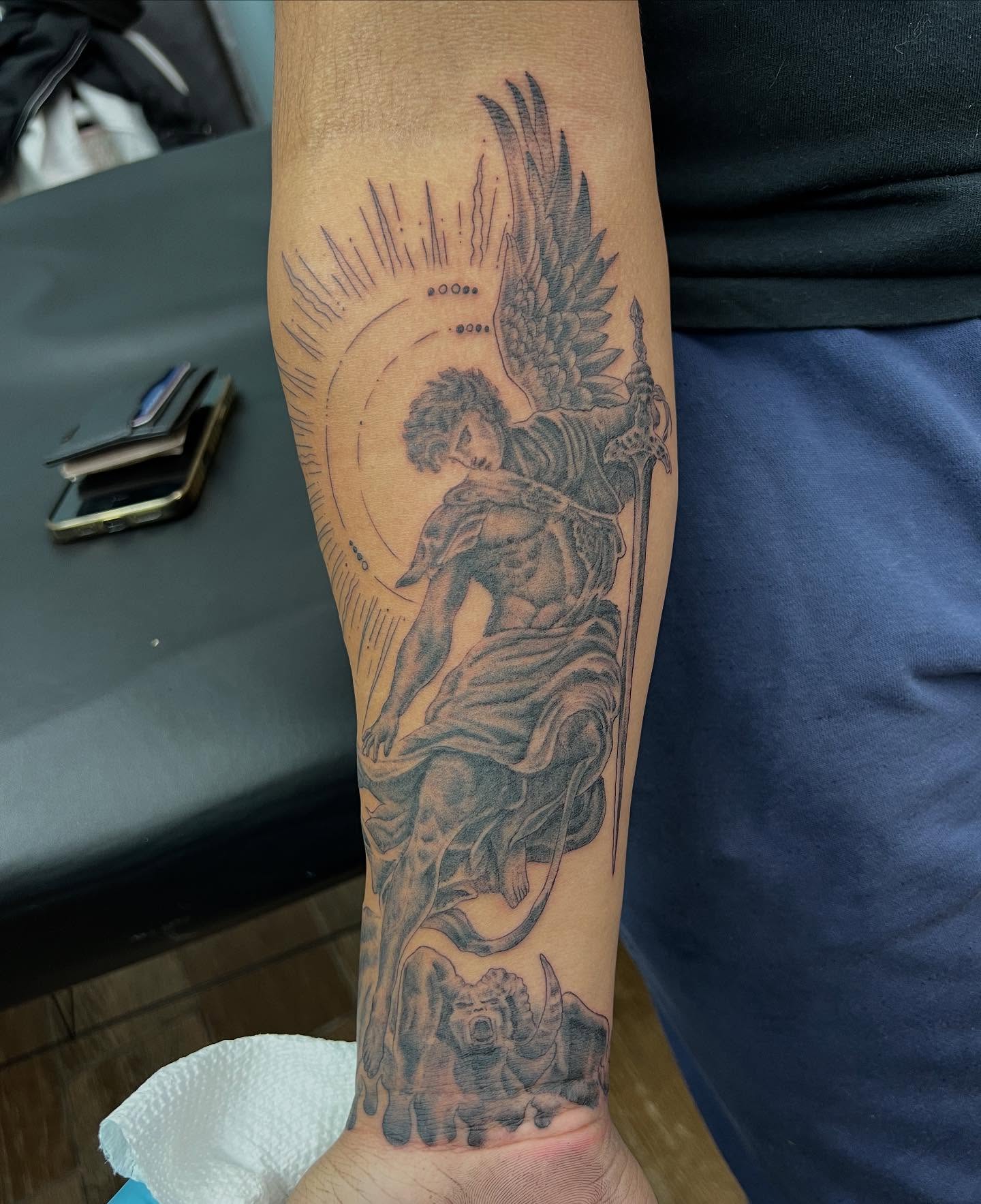 First session on this sleeve… much more to come. #tattoo #tattoos #workinprogress