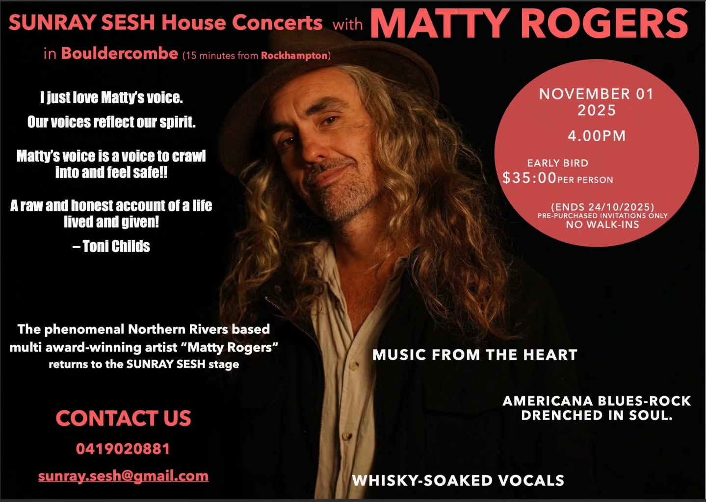 For all of you legends in the Rockhampton area! If you haven't been to this venue before it's a must! Such and epic place! SOLO SHOW *NOV-1ST-4PM*
Camping available. For more information please contact Sunray Sesh :) 0419 020 881