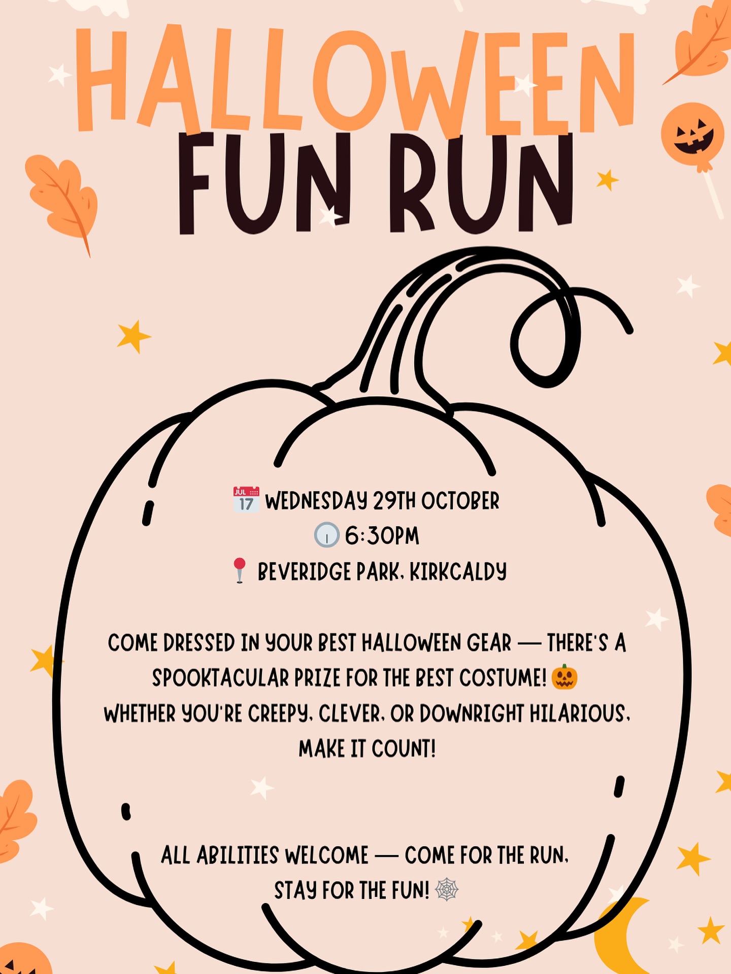 Things are getting SPOOOO-TAKULAR 🎃✨
Join us for a fun run with a little trick and a little treat 🤭
Sign up via the club booking page for this FREE event!! Bring along some ghoulish friends to share the excitement with.
GO GO GO 💨