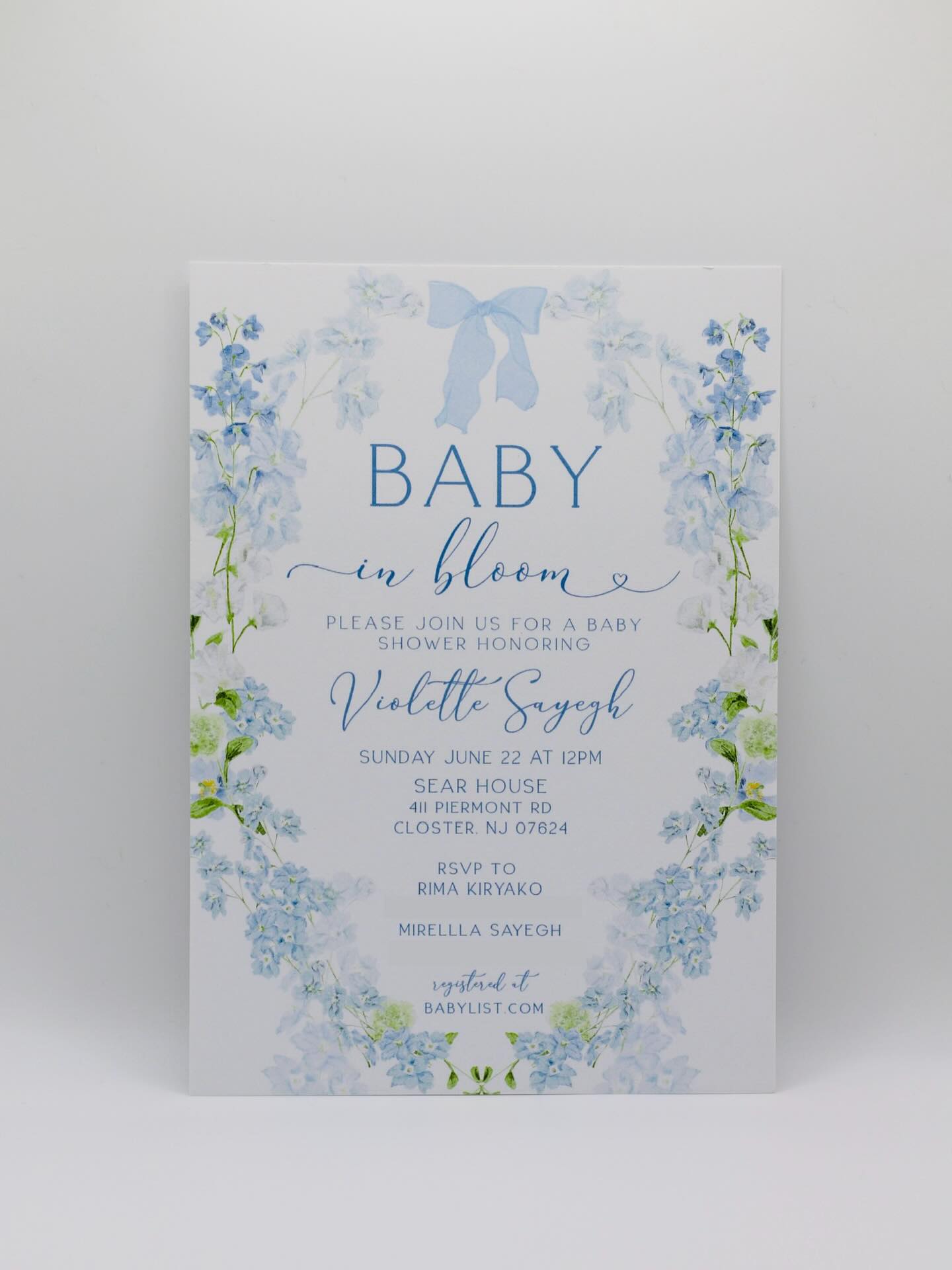 Still not over this baby in bloom shower invite🩵✨#babyshower #babyinbloom