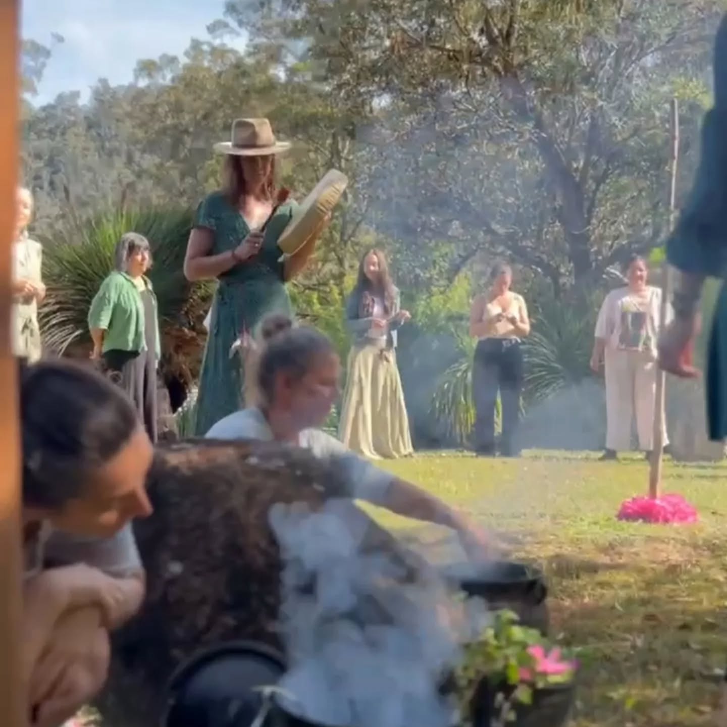 I am honoured and humbled, as a 3rd Degree woman and Clan Mother of Amazonian Arts, to hold our Journey Women in Sacred Circle and Ceremony this October ✨️🔱
We opened circle being smudged in lemon myrtle smoke, to gathering around the stones in slience; only the beat of the Medicine drum present.
The staff centre piece, our symbol and connection between sky and earth, we grounded our spirit to this place, for this work. As each woman placed her token on the staff, we held vigil; and outer silence containing only the beat of my drum 🌿🌸
After landing back and still integrating an epic leadership training with @ropinstitute I felt more grounded on the land here as I shared my experiences with our leadership team and witnessed magick unfold within the liminal space we co-created together!
Milly xx
Protectess Warioress 💚
#sisterhood
#ritesofpassage #circlework #womensupportingwomen
#amazonianarts13