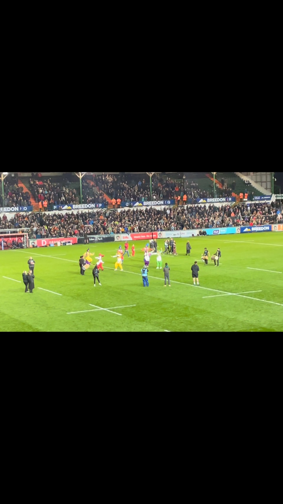 Today's office, Welford Road. I love a bit of half-time Bhangra dancing I do.