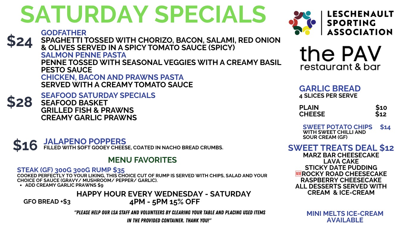 The boss is out, so weโre turning Happy Hour into Happy Night! ๐น
Come join us and enjoy the fun and great meals specials while it lasts!