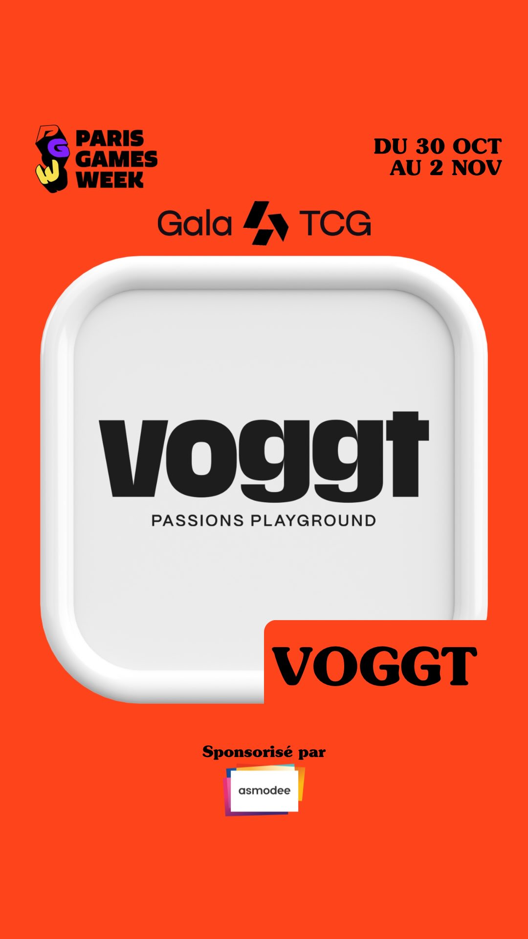 @voggt_collectibles sera au Gala TCG à la @parisgamesweek 🙏🏼
Préparez-vous à 4 jours de full giveaway ! Des ouvertures de boosters rien que pour vous, à gagner en live, venez tenter votre chance !
Rendez-vous sur leur stand du 30 octobre au 2 novembre, Paris Expo Porte de Versailles.
🎟 Billetterie en ligne sur www.parisgamesweek.com
#GalaTCG #PGW #VOGGT #PokemonTCG #TCGCollectors