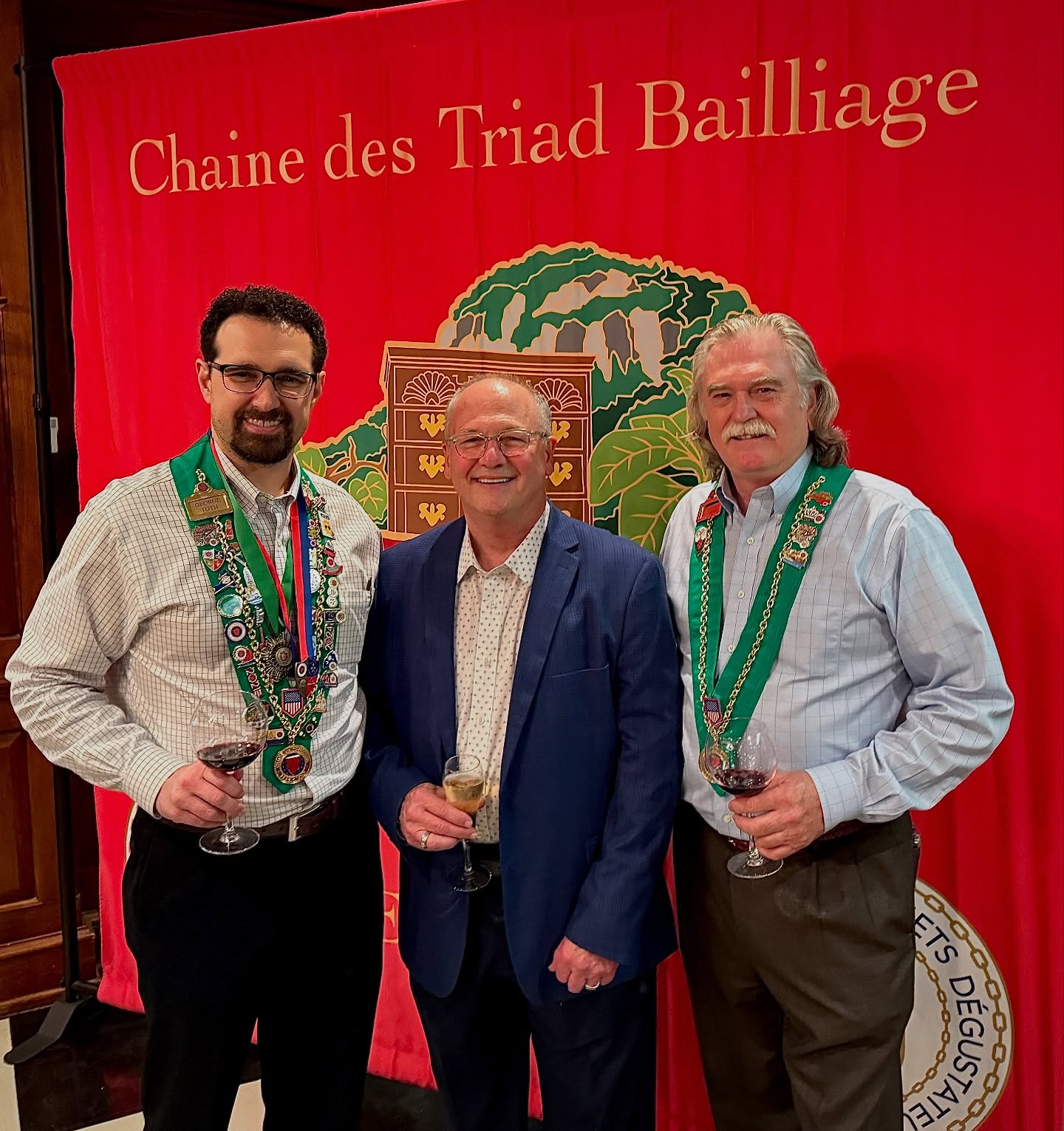 New beginnings.
Very nice Chaine Triad meet & greet in September with Dr George Toth,Bailli @queencitychaine & Dallas Clark,Bailli our Triad leader in High Point.
Sherri & I look forward to the first dinner experience. Very happy this new social club chapter is is starting up in High Point
@chainetriad is a social club that explores & enjoys learning about wine & culinary arts by holding dinners by the creative chefs of the Triad based from High point, NC.
Chaîne Triad Bailliage
La Chaîne des Rôtisseurs™ is an international gastronomic society founded in 1950 in Paris to revive the traditions of the royal guild of goose roasters chartered in 1248. The Chaîne is dedicated to bringing together those who share a mutual interest in cuisine, wine, and fine dining in a spirit of camaraderie.
🥘 🍷
Contact Information for more info:
Dallas Clark
Bailli
chainetriadbailliage@usa.com
http://triad.chaineus.org/
#culinaryarts #chainedesrotisseurs #bailliage #winepairing #chaine #highpointnc #triadbailliage #cheflife @garysimonci #gastronomy #chartermembers #somelier