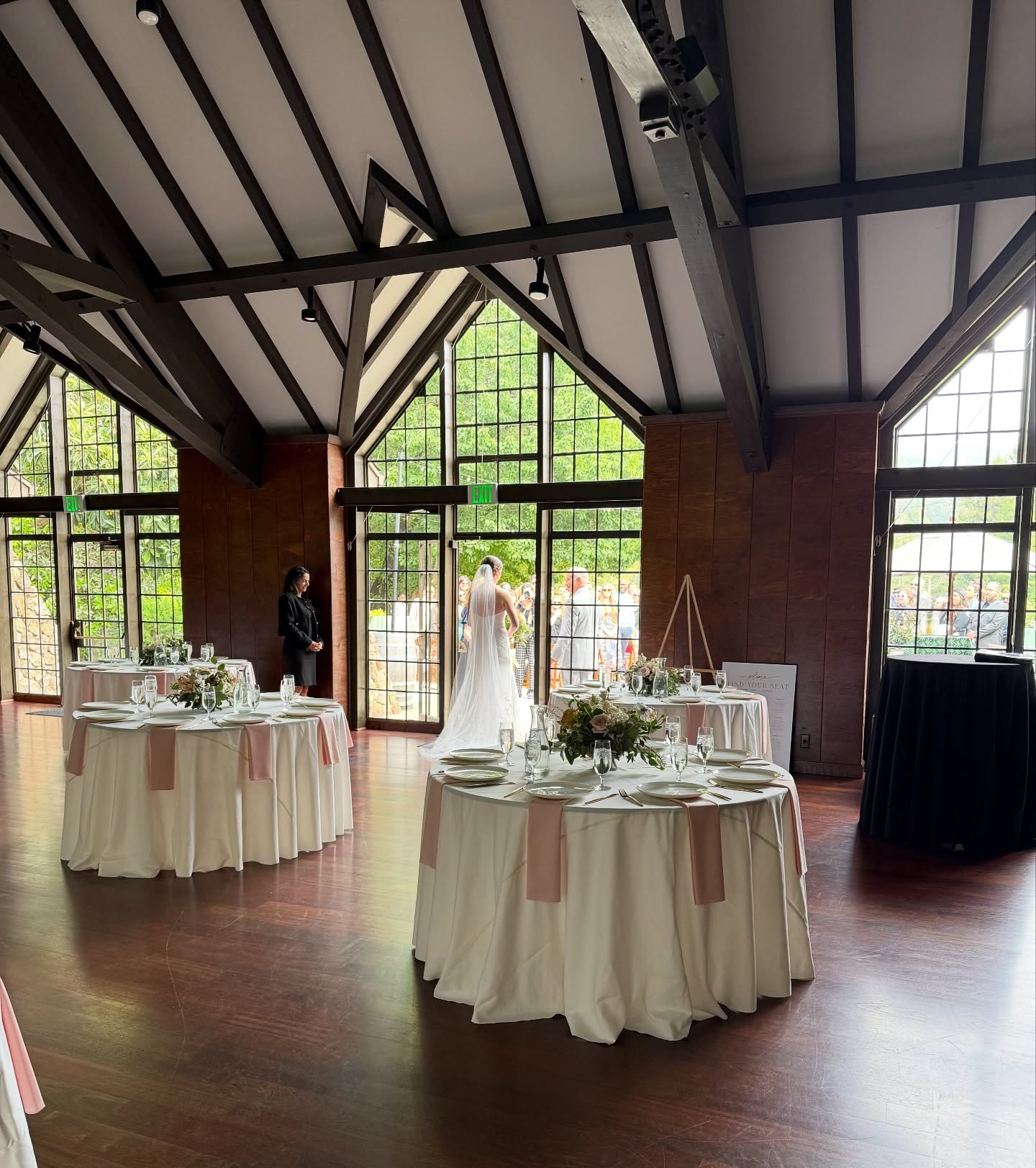 The moment right before walking down the aisle and the set up of the tables. We chose the linen colors for the bride based on her flower inspo photos.
#wedding
#weddingcatering
#eastbay
#eastbaycatering
#sfbayarea
#sfbayareacatering
#berkeley
#berkeleycatering
#brazilianroom
#brazilianroomwedding
