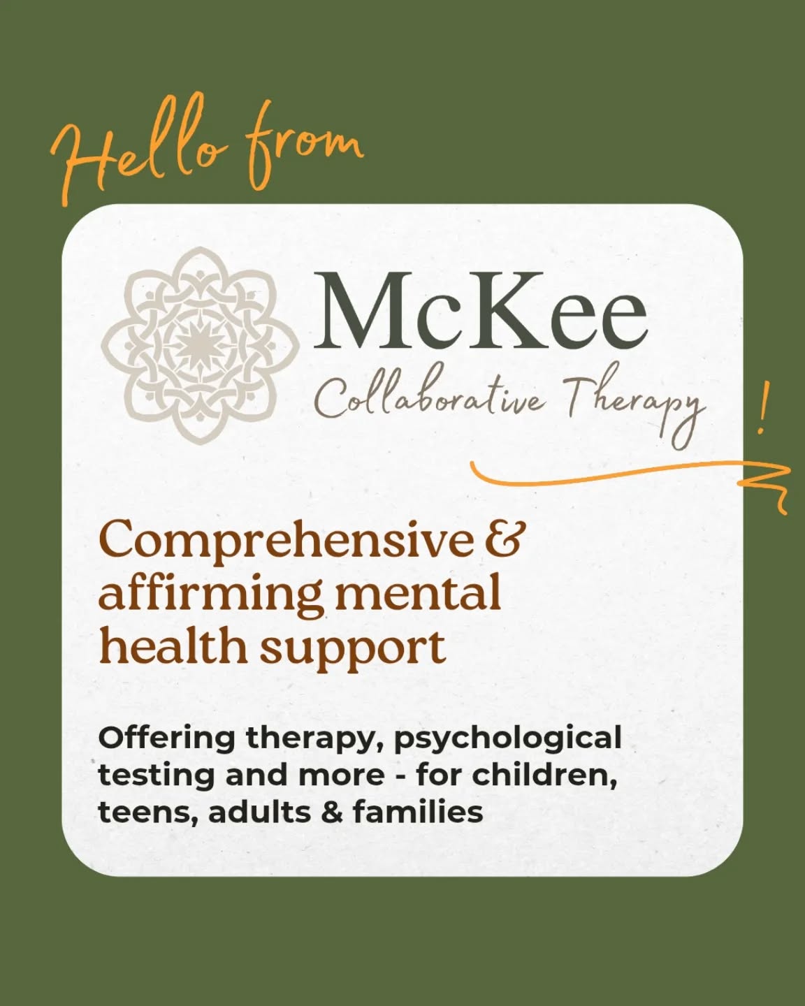 Hello! It's so good to be here. ☺️ We're excited for you to get to know who we are and why we do what we do, & to share some fun and resources along the way! 🤸♂️
Please visit our website (link in bio) for scheduling and questions about our services. We look forward to connecting with you!
#mentalhealth #mentalhealthawareness #mentalhealthsupport #durhamnc #northcarolina #therapy #psychologist #counseling #community #affirmingcare
