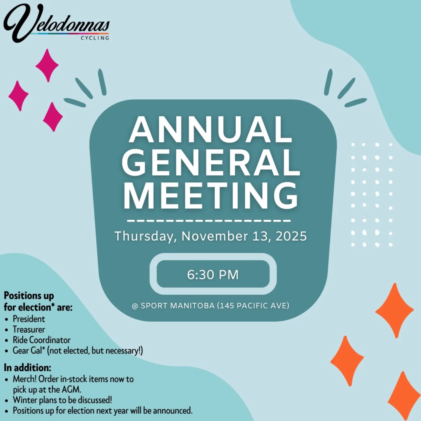 📢 It's Insta offish! You saw the email, now please RSVP in Spond & join us to hear about our past season, future plans, finances for the operational year, and the budget for next year. And as usual, we also have some positions to elect in. 🤓
Looking forward to seeing you all Nov 13!