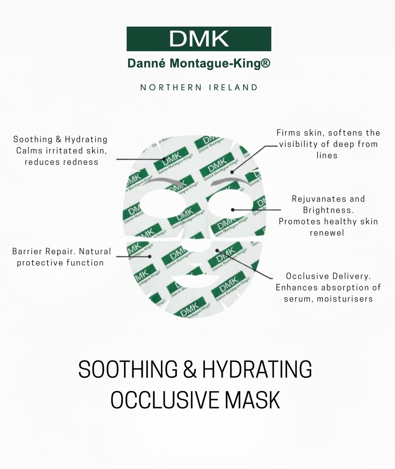 ✨ Soothe. Hydrate. Renew. ✨
The Soothing & Hydrating Occlusive Mask by DMK delivers intense hydration, calms irritated skin, reduces redness, and enhances serum absorption, leaving your skin firmer, brighter, and healthier.