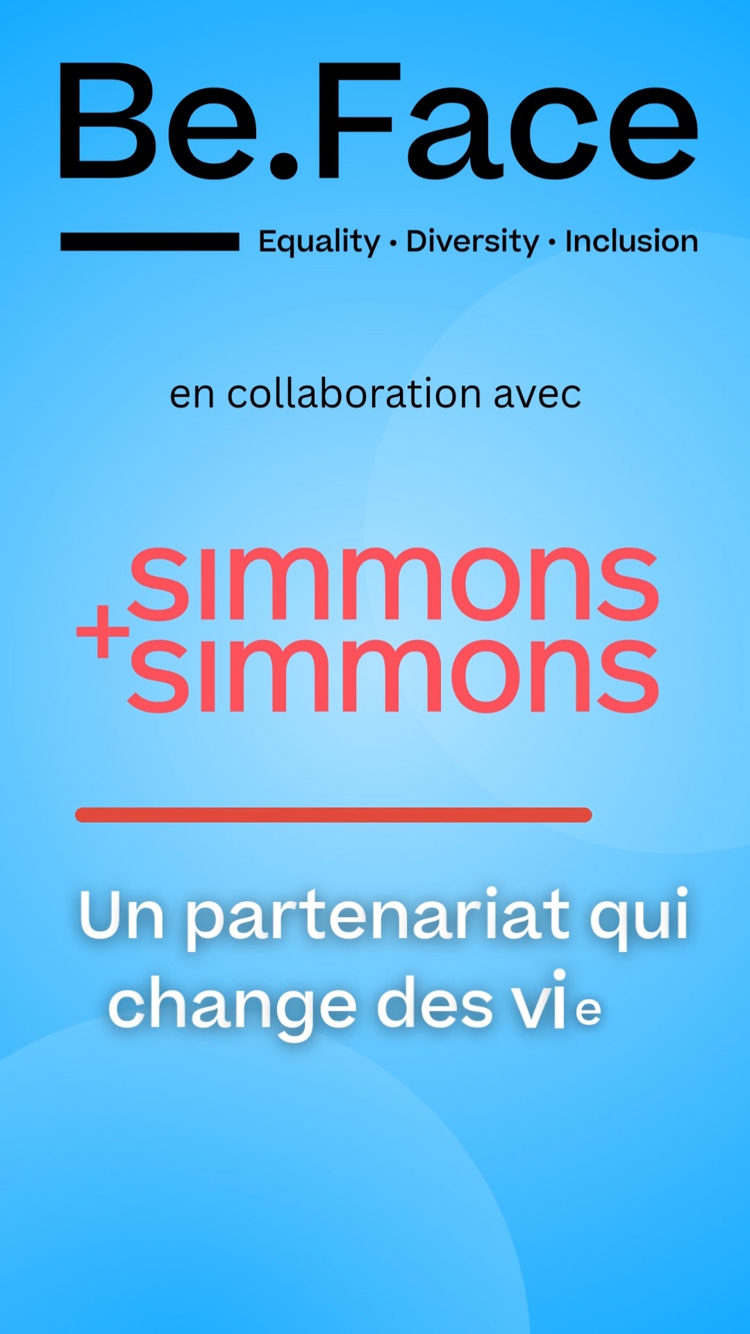 🎥 Nouveau partenariat engagé !
Stéphanie, représentante de @simmons_simmonsllp , nous parle de leur collaboration avec Be.Face pour promouvoir l’inclusion professionnelle des talents issu·e·s de la diversité. 🌍✨
🤝 Ensemble, nous croyons en un monde du travail plus équitable, où chaque parcours mérite sa chance.
💼 Ce partenariat vise à ouvrir les portes du secteur juridique à des étudiant·e·s motivé·e·s, souvent sous-représenté·e·s, en leur offrant mentorat, conseils et opportunités concrètes.
📢 Un pas de plus vers une société plus inclusive.
🔗 Découvrez leur engagement dans le reel et rejoignez le mouvement !
#BeFace #collaboration #InclusionProfessionnelle #Diversité #Mentorat #LegalCareers #PartenariatEngagé #BrightFuture #collab #diversityandinclusion #partnership