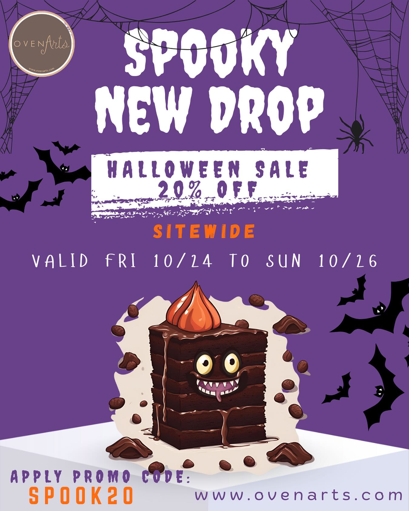 Only Treats, No Tricks! Steal this deal. @www.ovenarts.com #ovenarts #delicious #treats #brownies #blondies #cookies #online #sale #yummy #sweet #deal #order