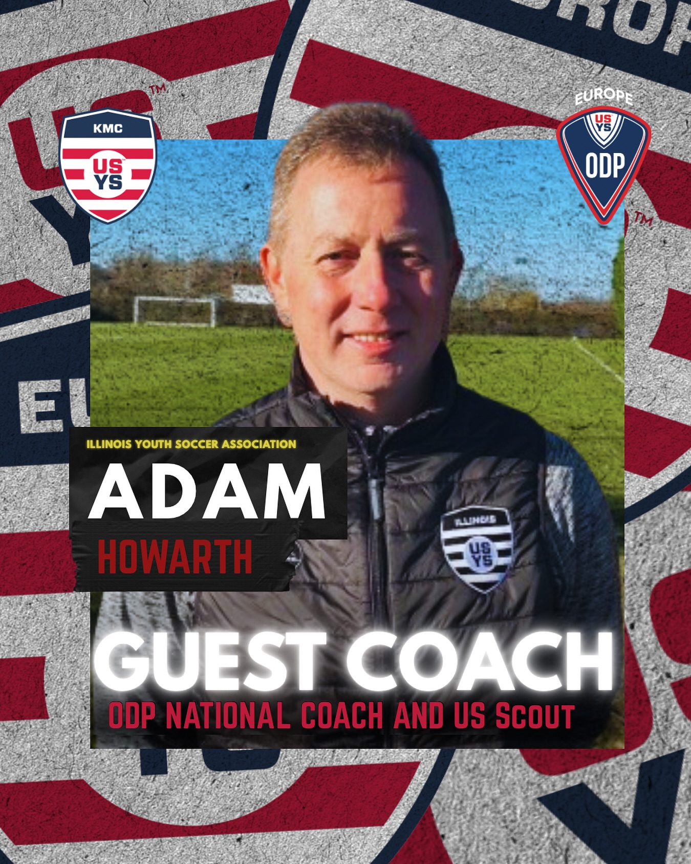 Adam Howarth Joins USYS KMC & ODP DUISBURG. Elite experience.
Now he’s here to help you level up.
USYS Illinois, Director of Coaching
National ODP Coach
U.S. National Team Scout
US Soccer A License
This is your chance to train with one of the best.
___
#usys #prosoc #ussoccer