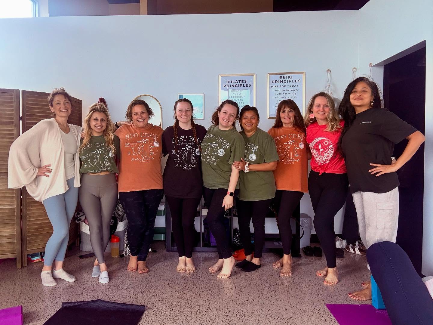 Loving, soft & soothing Yin Yoga session this morning with @sarahkaminskyyoga ! We had the honor of these beautiful women including us in their bachelorette weekend for the bride. What a wonderful way to close the weekend’s celebration, surrounded by a group of strong, supportive women! ✨❤️✨
Join us next SATURDAY 10 AM for Yin Yoga! You NEED it. I promise.
#yinyoga #dfwyoga #ftworth #fortworth #bacheloretteyoga