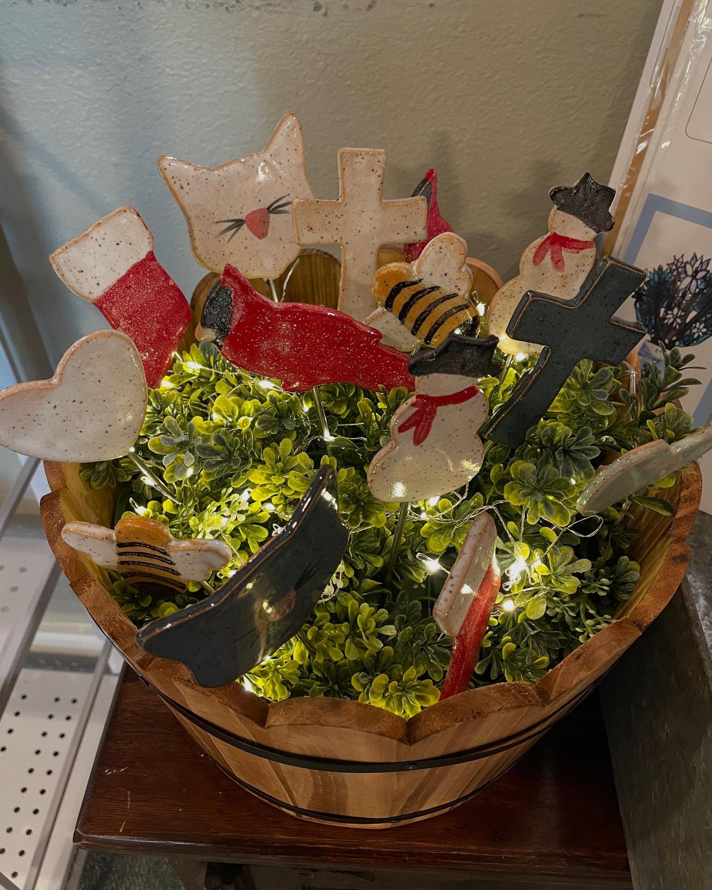 Finished display! @mudandmaker - Plant Buddies make the perfect Holiday Gifts.