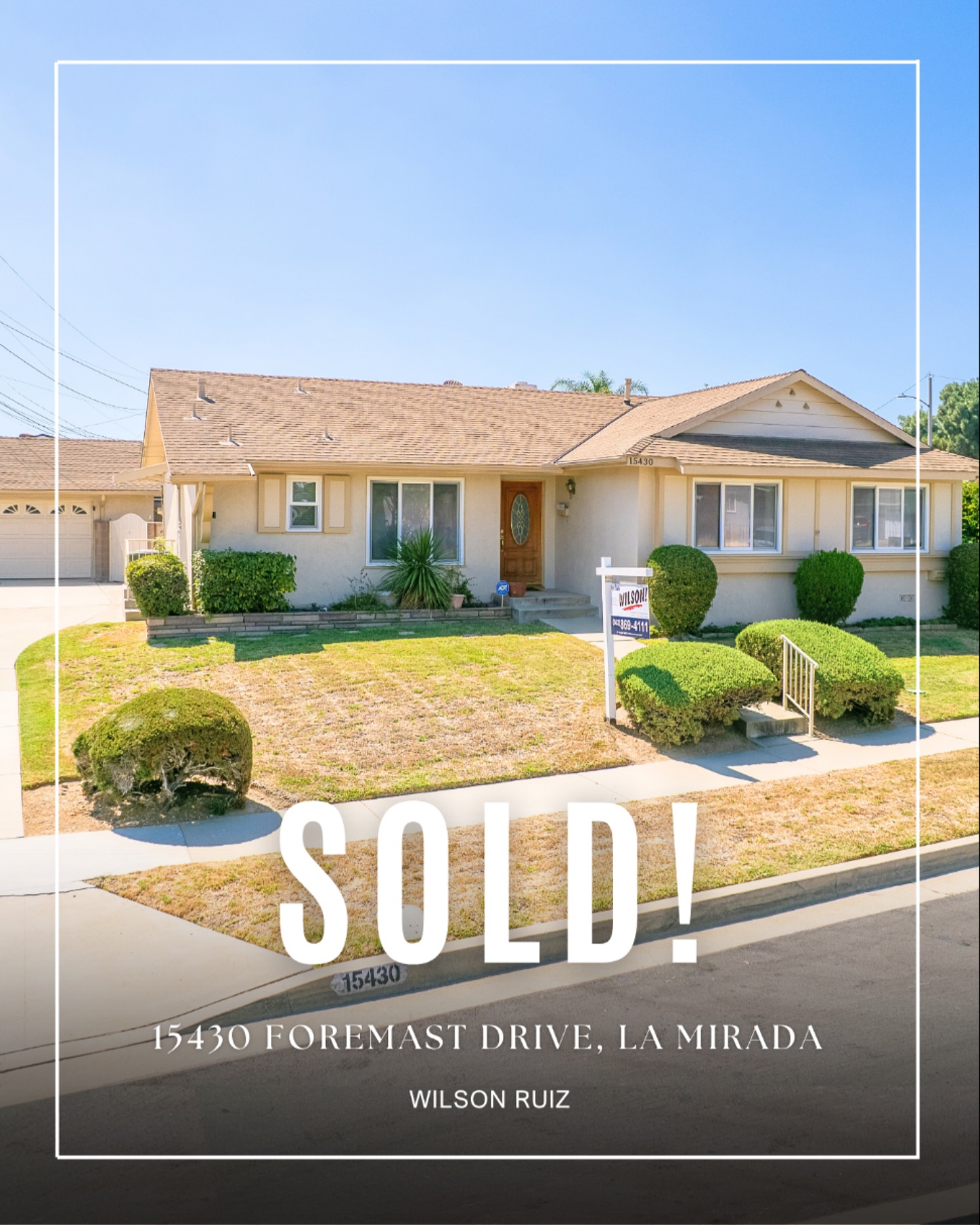 Sold 🔑✨
15430 Foremast SOLD in only 6 days!
Great corner lot home in a fantastic neighborhood and close to all shopping and schools, sold “AS-IS”!
Want to sell your property AS-IS?
Call me: (562)818-2917
Or Submit a form on my website to get started-link in bio!
#lamirada #socalrealestate #sold #soldasis #cornerlot #justsold🏡 #lamiradarealestate #socalhomes #whittier #fullerton #norwalk #homegoals #socalbroker #offthemarket #soldfast #fastsale #propertygoals #hotmarket #dreamhome #probate #socal #realestatemarket #losangeles #realestate #realestatebroker #lacounty #orangecounty #larealestate #orangecountyrealestate #realtor