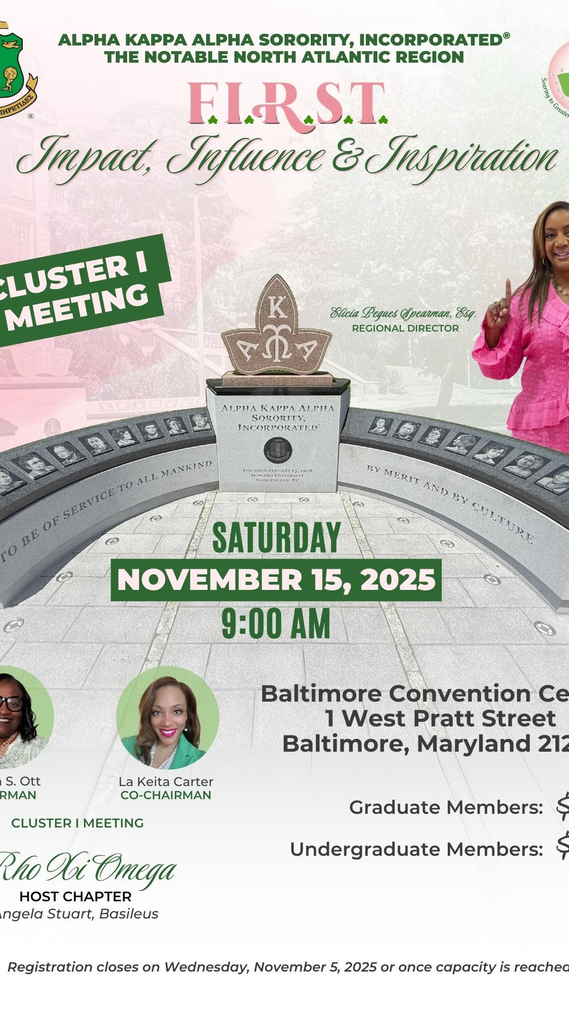 Welcome to Charm City, Cluster One! ๐๐ This Purple Friday, Rho Xi Omega is trading our pink and green for purple and black as we celebrate a Ravens win during our Cluster One Planning Meeting! We canโt wait to host you right here in Baltimore on November 15th! ๐๐ #CharmCity #ClusterOne #AKARXO @nar_1908