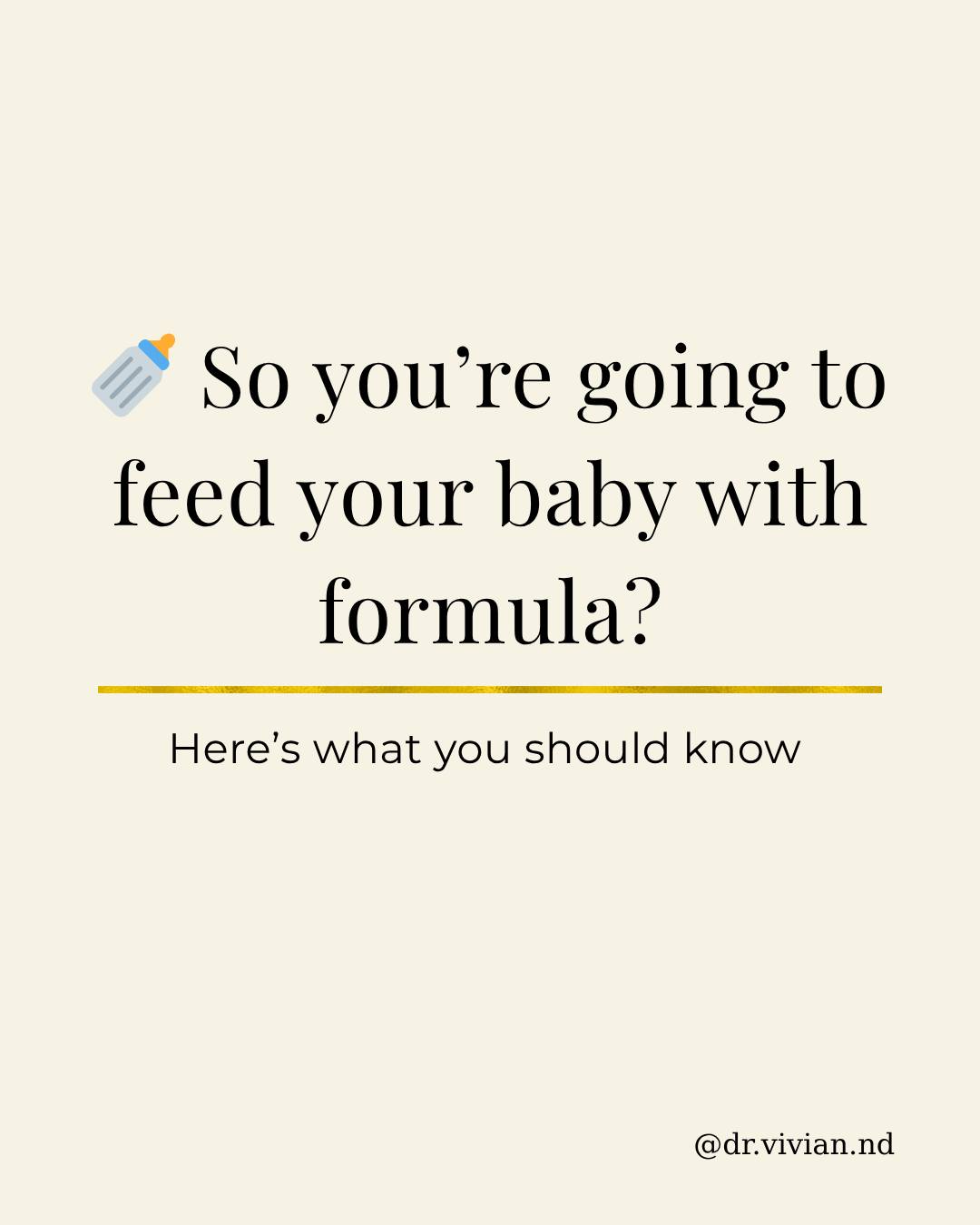 Feeding your baby with formula? That’s OK 💛
Let’s make sure you choose one that supports your baby’s gut, brain, and immune system the way nature intended.
Look for lactose (not corn syrup), HMOs, and clean fats — these ingredients help mimic the natural composition of breast milk and keep your baby’s gut healthy.
Your choice matters — not just for nutrients, but for your baby’s long-term microbiome and immune resilience. 🌿
Save this for future reference + share with another mama!
#guthealth #babyhealth #holisticnutrition #naturopathicdoctor #drvivianholistic #motherhoodjourney #orlandohealth
