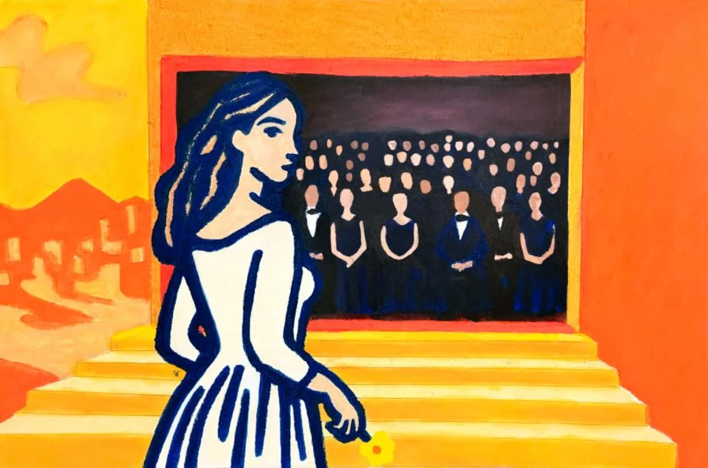 The Window
He left me at the door of the living,
where women spoke in honeyed tones
and smiled with teeth that knew their hunger.
He said they would treat me kindly.
I nodded, for he believed it.
Their laughter fell like pearls on marble.
I sat among them, still as an unanswered prayer.
An older woman, her voice soft as dusk,
turned to me and said, “It was a window.”
Her words moved through the air like a veil lifting.
Through them, I saw the gathering,
men in dark suits, women in midnight gowns,
each thread glimmering with grief.
They had come for a woman named Rose,
whose name trembled against the hush like glass about to break.
He was there among them,
heart wrapped in shadow,
face composed in public sorrow.
And I was outside that beauty,
dust on my hem, sun in my hair,
holding the yellow flower he had left in my hand
like a secret vow to endure the distance.
Night pressed close.
The women’s eyes were sharp with law.
The sky deepened, blue turning to bruise.
And I felt the rule of their world
tighten around me like silk that smothers.
Between us stood the window,
thin as breath,
strong as longing.
I learned that love can live behind glass
and still burn like truth.
That even when unseen,
it keeps its vigil.
