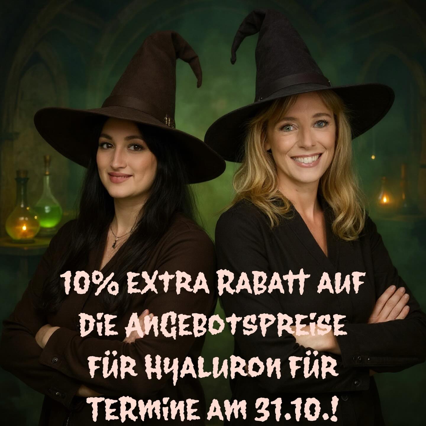 🎃 Happy Halloween! 👻🧙
Für Hyaluron-Termine am 31.10. gibt es 10% extra Rabatt auf die Angebotspreise - ganz ohne Zauberei, aber mit garantiert schönem Ergebnis!✨
💉Unsere Herbst-Angebote:🍂
• Lippenvolumen – 1 ml für €169 statt €199
• Russian Lips – 1 ml für €189 statt €219
• Faltenunterspritzung – 1 ml für €189 statt €229
• Volumenaufbau – 1 ml für €209 statt €259
📅 Gültig vom 27.10. – 30.11.
Und nicht vergessen – unsere beliebte 💉Botox-Tage 💉finden wieder statt:
🗓 7.11. & 28.11.
• 1 Zone – €200
• 2 Zonen – €300
• 3 Zonen – €350
Also schnell anrufen und euch noch spontan einen Termin sichern.
📲 Tel. & WhatsApp: 02161 6983595
📧 E-Mail: info@hhmedica.com
#halloween #happyhalloween #hyaluron #hyaluronsäure #lippenvolumen #lips #beautifullips #unterspritzen #unterspritzung #falten #faltenunterspritzen #lippenunterspritzen #korschenbroich #mönchengladbach #düsseldorf #neuss #kaarst #krefeld #beauty #beautytrend #dermafiller #lippenfiller #lipfiller #lipgoals #naturalbeauty #loveyourself #botoxday #botox #btx #halloweenbeauty