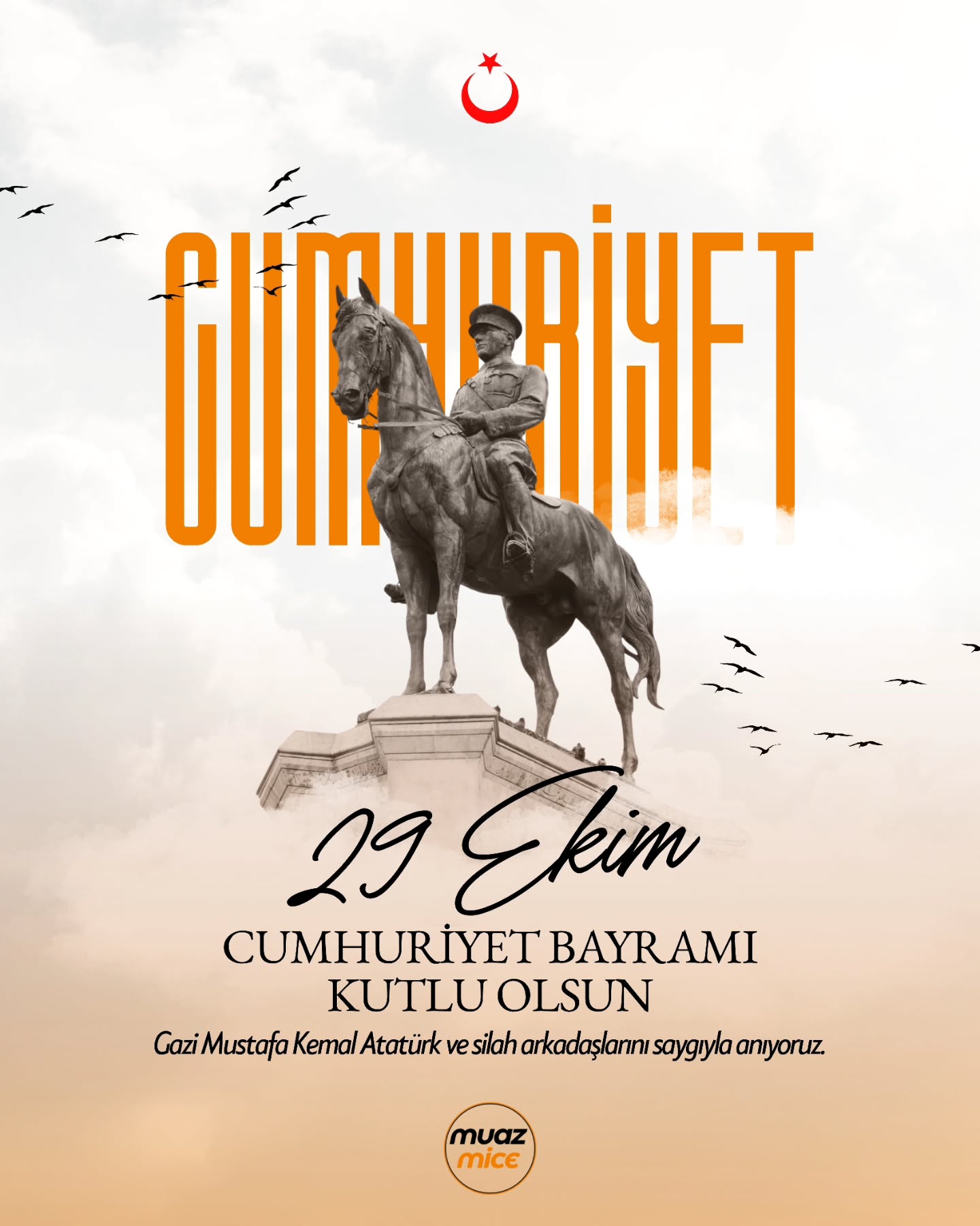 102 yıldır aynı inanç, aynı gurur!
Atatürk’ün izinde, Cumhuriyet’in ışığında büyüyen bir Türkiye için çalışıyoruz.
Cumhuriyet Bayramımız kutlu olsun! 💫
#MuazMICE #29Ekim #CumhuriyetBayramı #AtatürkSevgisi #CumhuriyetRuhu#muaztourmice