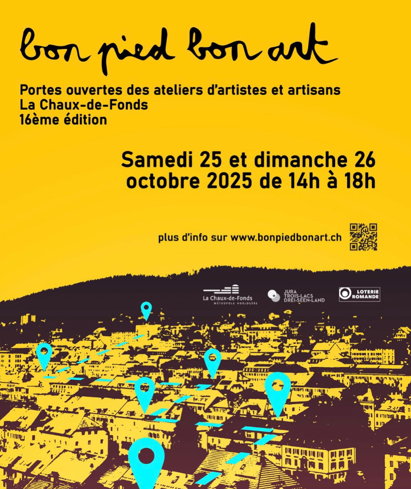 ✨L’atelier vous ouvre ses portes lors du traditionnel week-end Bon Pied Bon Art à La Chaux-de-Fonds !
Samedi 25 octobre 2025
Dimanche 26 octobre 2025
De 14h à 18h
Entrée libre
📍Rue des Moulins 7 dans le nouvel atelier !
J’accueille cette année l’artiste peintre Regina Gafner qui expose ses oeuvres picturales au sein de l’atelier.
Démonstrations : Noēe Bijoux vous invite dans l’univers rare et précieux des bijoux en filigranes !
Un savoir-faire ancestral, qui consiste à réaliser de délicates “broderies” à partir de fils d’argent ou d’or torsadés… technique qui requiert beaucoup de patience et de minutie.
De la fonte à la réalisation de fils très fins, de la composition du bijou à sa finition, la bijoutière vous montrera comment elle transforme le métal pour qu’il paraisse aussi léger que de la dentelle !
@bonpiedbonart
#bonpiedbonart #portesouvertes #2300cdf #metiersdart #neuchateltourisme #atelierbijouterie #juratourisme
