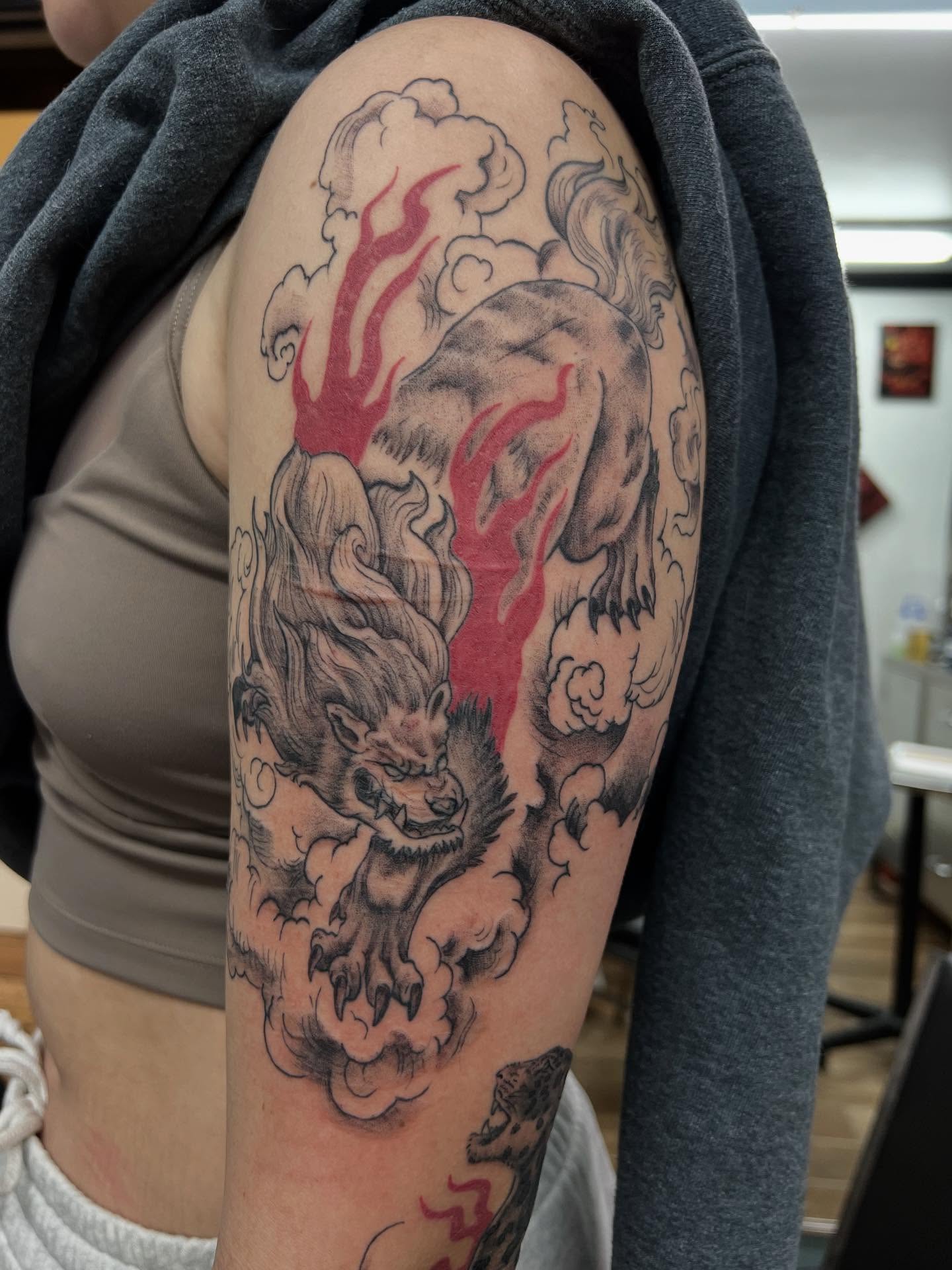 Tattoo from last week…..Work in progress much more to come…thanks for looking