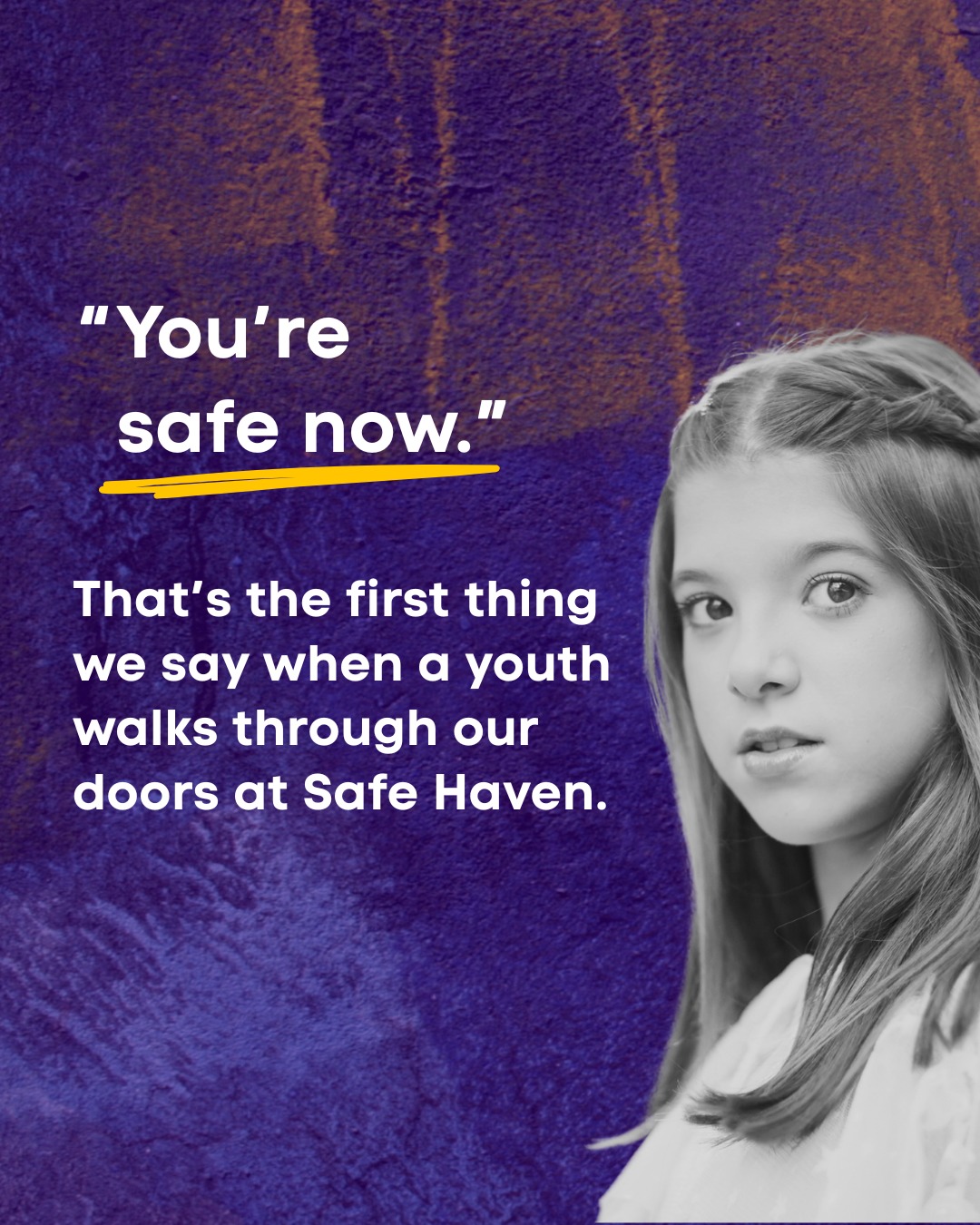 At Safe Haven, a program of Starling Community Services. we become that place of safety for youth in Waterloo Region. 
We greet each youth who turns to us with compassion and empathy and say you’re safe now, offering them a warm bed and a safe place to stay. 💜🧡
 
Your donation today can be the turning point. 
Help a young person in our community feel safe, seen, and supported.
 
Donate now: starlingcs.ca/donate
#ChildrensMentalHealth #WaterlooRegion