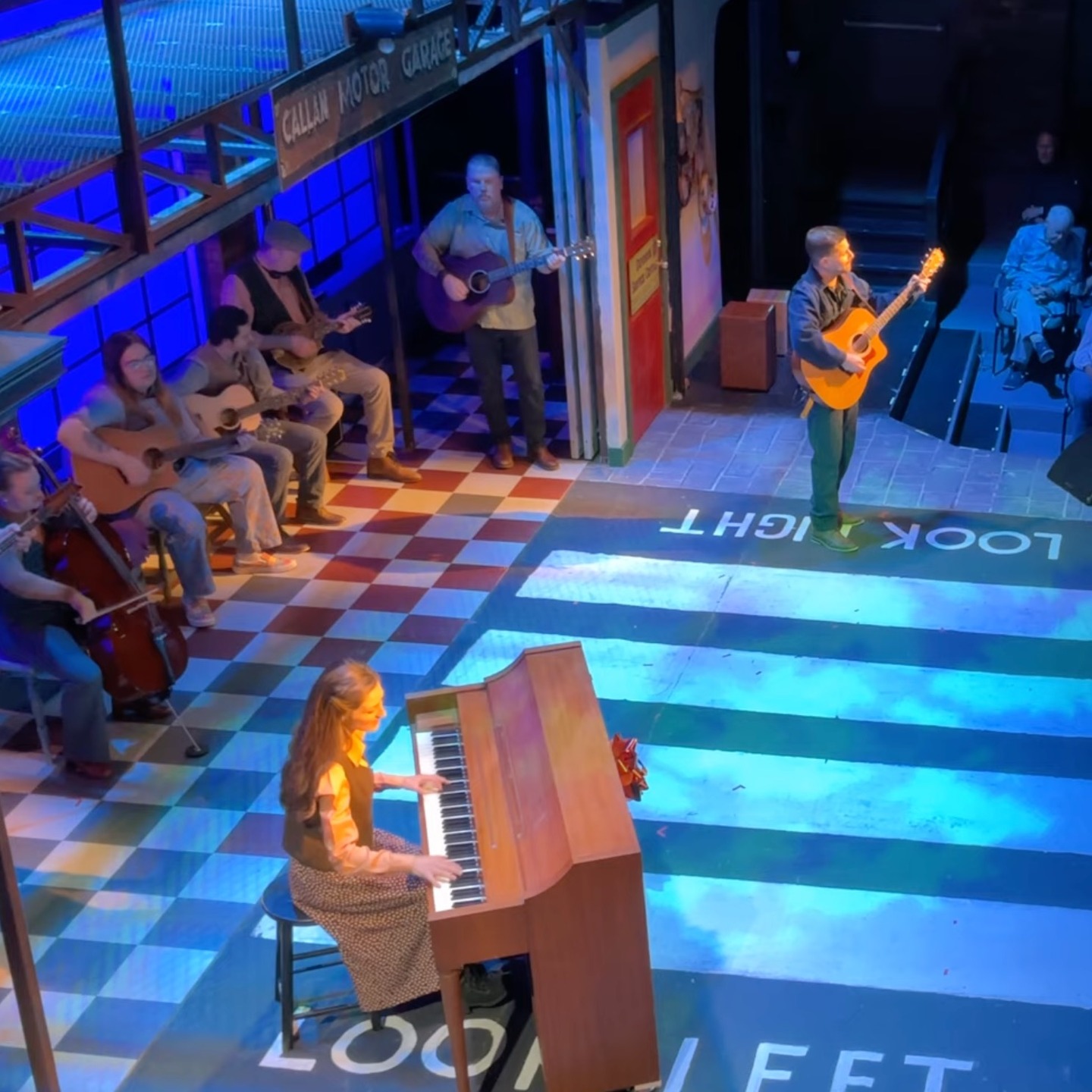 "And I love her so, I wouldn't trade her for gold" 🥲💛A little over a week ago we closed Once at @majestictheaterma. I know the quote above is rather saccharine, but I can't help but be a little sentimental after the privilege of bringing Edna Walsh's quirky, inquisitive, determined, kind Girl to life. I learned so much from her and from the beautiful ensemble and creative team I was so lucky to work with. 📸 captions:
1. Falling Slowly (you know, that song by Glen Hansard and Marketa Irglova that won the Grammy in 2008)
2.-5. production photos by Kait Rankins featuring the Hoover, Gold, the Moon (?!😂), and the moment before Girl says some choice words to Guy
6. When Your Mind’s Made Up (aka that part where I got to be in a rock band)
7. Watching the pre-show jam session on the monitor in the dressing room was a highlight of each day
8. The Majestic Theater
9. Dressing room flowers courtesy of our own @ohforgoodnesssssake
10. The most brilliant cast of actor/musicians