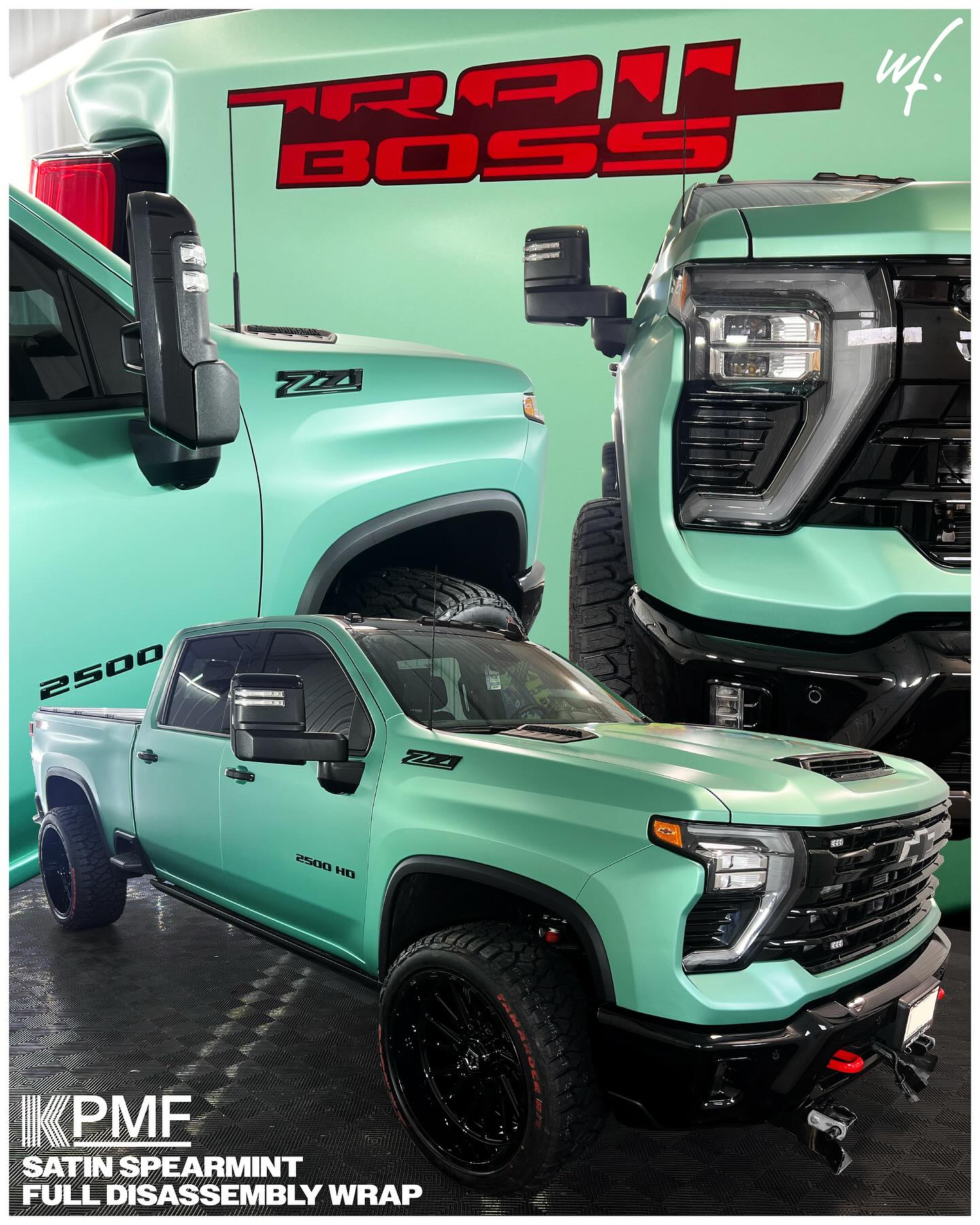 Full disassembly, full transformation
This Chevy is rocking KPMF Satin Spearmint and looking clean from every angle.
📲 Book your wrap with us today.