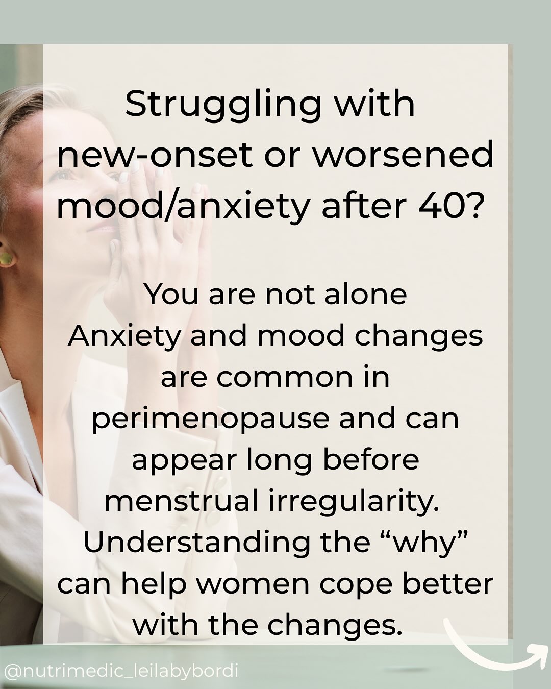 If you are in your 40’s or 50’s and suffering with increased anxiety, irritability, low mood, reduced confidence and resilience, know you are not alone 🥰 The hormonal shifts in oestrogen and progesterone which happen in midlife can lead to these symptoms in some women and they can make the nervous system overreact to triggers and feel stuck in a high-alert mode, even when there’s no obvious trigger.
Swipe to learn “why” some women experience these symptoms and what can be done about it. The good news is there are things one can do to help and symptoms often ease off in the years following the menopause once hormone levels stabilise. Self-care becomes paramount in riding through these changes 💕
#perimenopause
#anxietysupport
#mood
#anxiety
#perimenopauseanxiety
#lifestylemedicine
#mentalhealthsupport