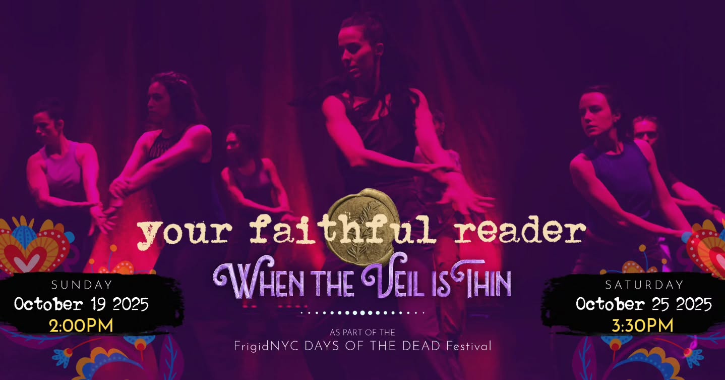 Happy friday YFR community! This is your friendly reminder that there is one more chance to catch us live at the @frigidnewyork Days of the Dead Festival- tomorrow, Saturday the 25th 3:30pm at Under St. Marks Theatre! Please help us pack the house! Cant make it in person?? There is a live stream that will be available for a week after purchase so you can watch at your own convenience! Tickets available on a sliding scale and every little penny helps as does the support of in person or streaming viewing! (Tickets available at link in bio and in stories). So please support independent theatre!!
For this show we had a really tight turn around to get it up and we are so happy we did. We are grateful to be part of the festival, and celebrating life, grief and the liminal space between now and the unknown with our community at large. Grief is an equal opportunist and comes for us all at some point, if you have experienced personal loss , communal loss or loss of any kind we send you so much love and light and let you know you are not alone. We invite you to celebrate those you love with us, today tomorrow and every day!
Hope to see you at the show!
