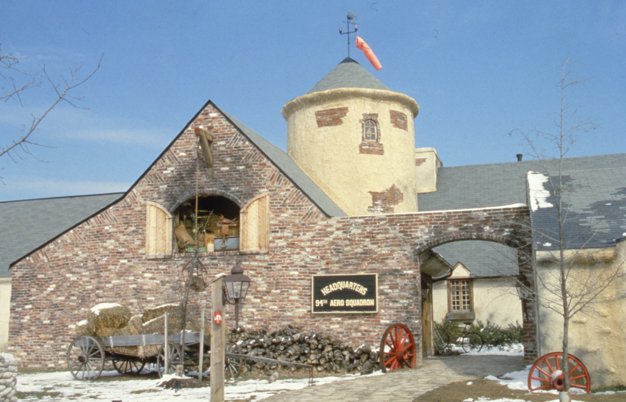 RIP to the airport's own restaurant! From the 1980's to 2009, visitors could enjoy steak or lobster while watching planes land and take off from the airfield at the 94th Aero Squadron Restaurant, designed to look like a World War I French farmhouse/airbase.