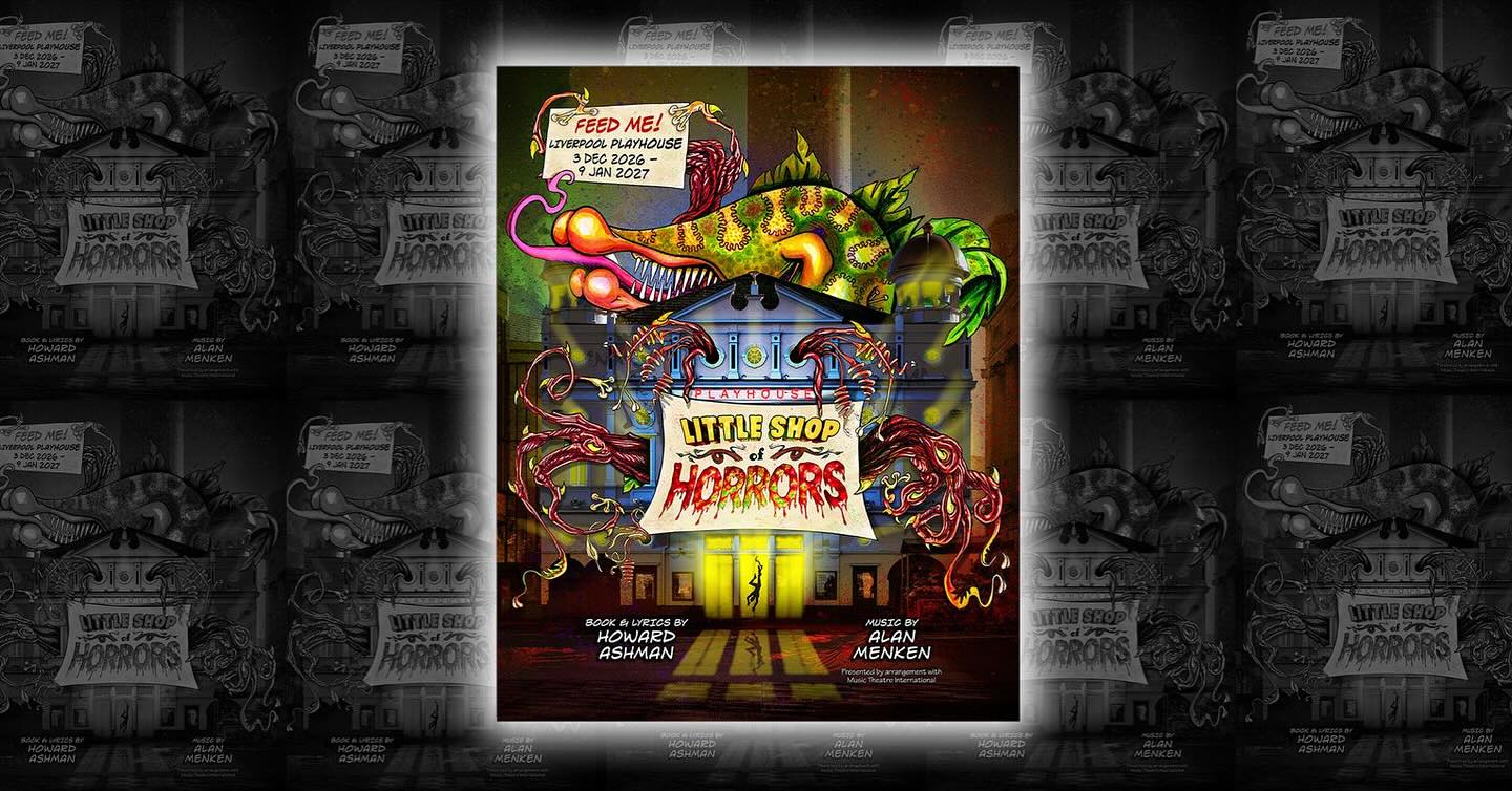 LITTLE SHOP OF HORRORS
MAJOR NEW PRODUCTION, DIRECTED AND CHOREOGRAPHED BY TONY AND OLIVIER AWARD NOMINATED
CARRIE-ANNE INGROUILLE
TO PLAY AN EXTENDED CHRISTMAS SIT DOWN SEASON AT THE LIVERPOOL PLAYHOUSE NEXT YEAR
THURSDAY 3 DECEMBER 2026 – SATURDAY 9 JANUARY 2027
TICKETS ARE ON SALE NOW
This run in Manchester – from Friday 25 September to Sunday 29 November 2026 - plus Liverpool will be the longest sit-down production to play in the UK since the 2007 West End production
Directed and choreographed by Tony and Olivier Award-nominated Carrie-Anne Ingrouille, this brand-new production will bring Alan Menken and Howard Ashman’s beloved musical to life, with its killer tunes, outrageous comedy, and one very hungry plant!