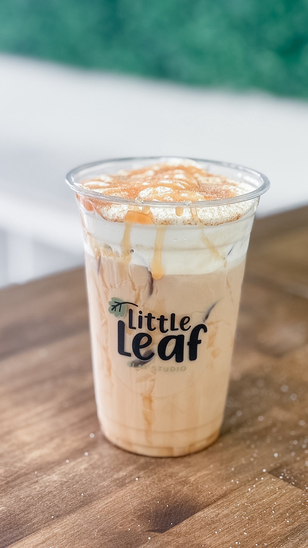 YOU NEED THIS! stop by the front and grab an Apple Caramel Latte during your next play date ☕️