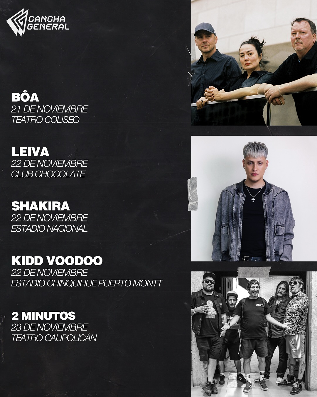 ¿Es noviembre el mes favorito para los que vamos a conciertos 🔥?
Llegó el mes más esperado del año y si, hay muchos shows que de seguro ya tienes agendado y en este post te dejamos un recordatorio con los más destacados. 
La sobredosis musical que viviremos, iniciará con el rock de Linkin Park para terminar a fin de mes con las baladas románticas de Cristian Castro. Solo diremos a prepararse para correr 🏃🏻♂️💨
¿A cuáles asistirás 👀?
🎨: @___sofiaguaico