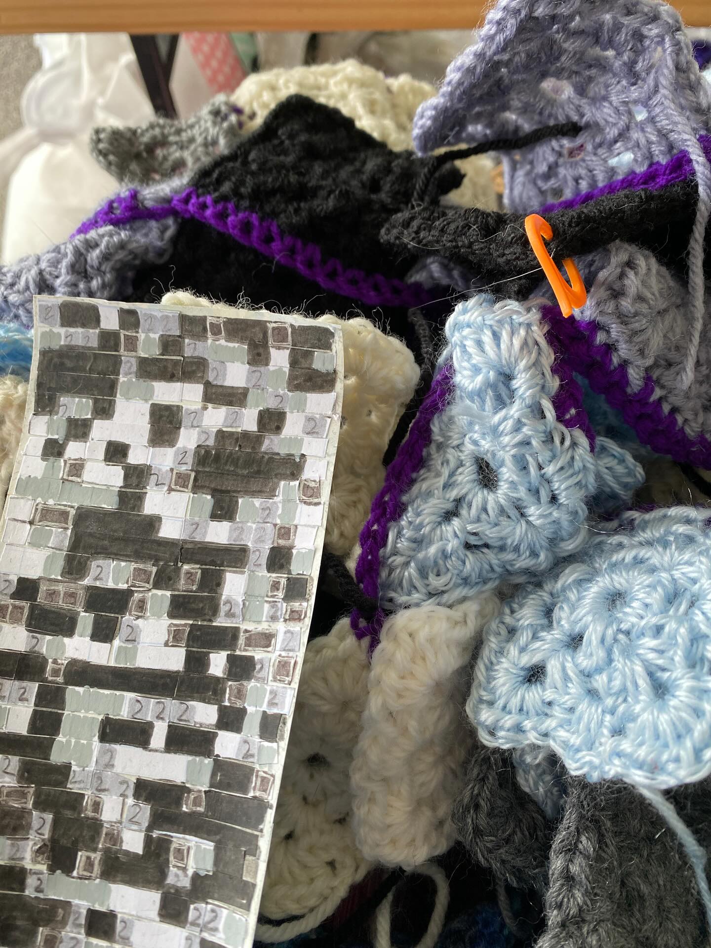 Finished all the different shades of granny squares and am now assembling my blanket. Hopefully I will be able to display this along with my pottery pillow in an exhibition next year. Each granny square represents amount of hindering the level of pain had on me in each day of the year for one whole year. Inspired by someone recently asking me how I was, and when I was honest and said it was not a good migraine day, they said, “ Why don’t you just go home and lie down in a dark room?” Turns out, if I did that every time I felt the way I did on that day I would have been in a dark room for 151 days of that year. Then there are another 152 days where I was still not pain free and functioning at various levels of ok. Only 62 days were actually days where I could say I was feeling like a person without a chronic condition. #migraineawareness #donttellmetogoliedown #youdontknowwhatthisislike #idontneedyouradvice #migrainewarrior #chronicpain #chronicmigraine