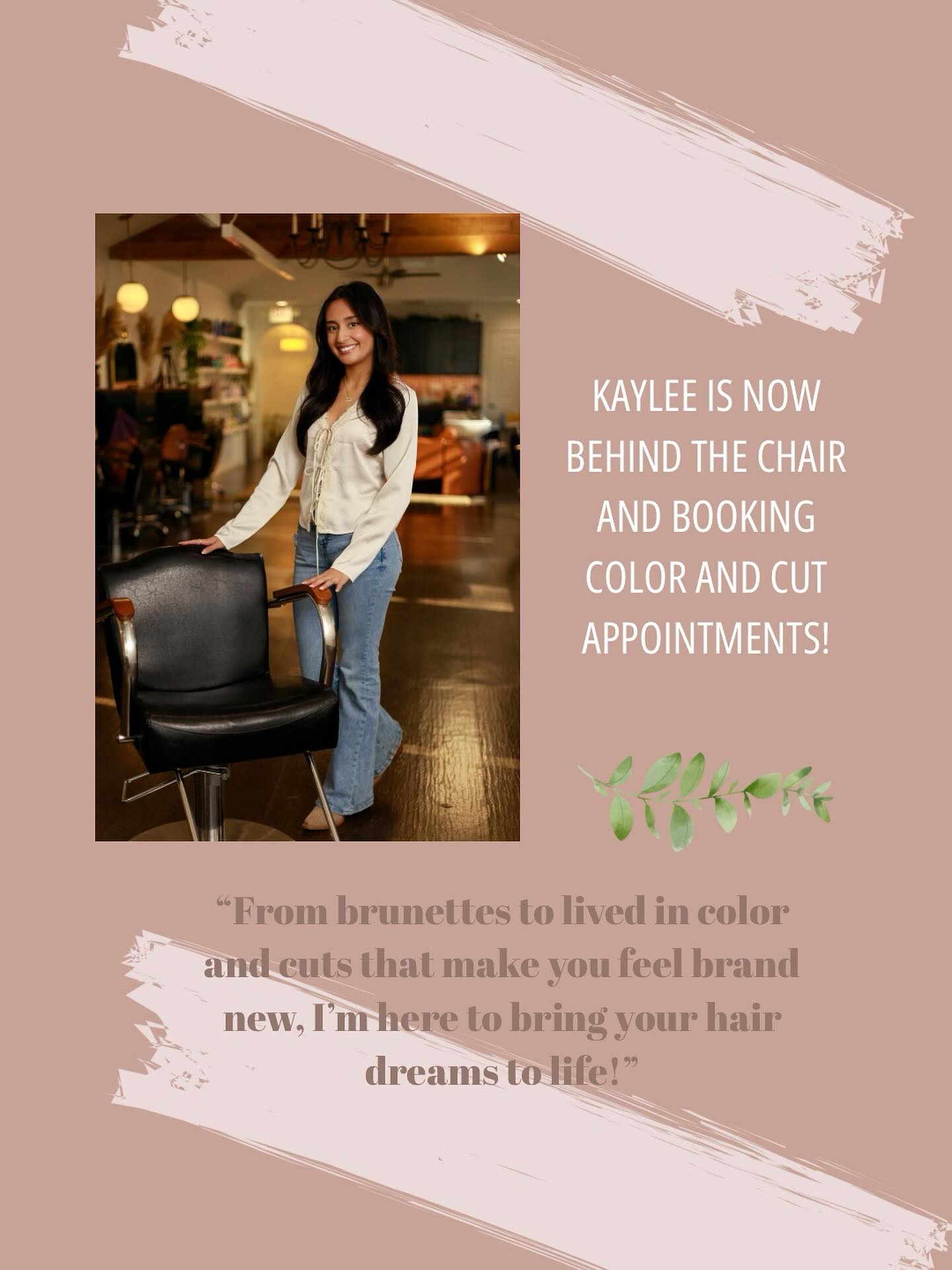 ✨ @kayleemedinahair is now behind the chair and taking clients ✨
Kaylee started her journey at Native Mane at the very beginning of cosmetology school and has been growing here ever since. She graduated in February of 2025 and Native Mane has become a special place for her. After learning and growing under our owner, Tory, she’s officially on the floor and booking clients of her own. From all things enhanced brunettes, lived in color and cuts her goal is to make everyone who sits in her chair feel comfortable, heard, and leave feeling beautiful inside and out. When she’s not at the salon you can find her with a book in hand getting lost in a good story.
✨You can book with Kaylee using our website or call us at 770-776-8962✨