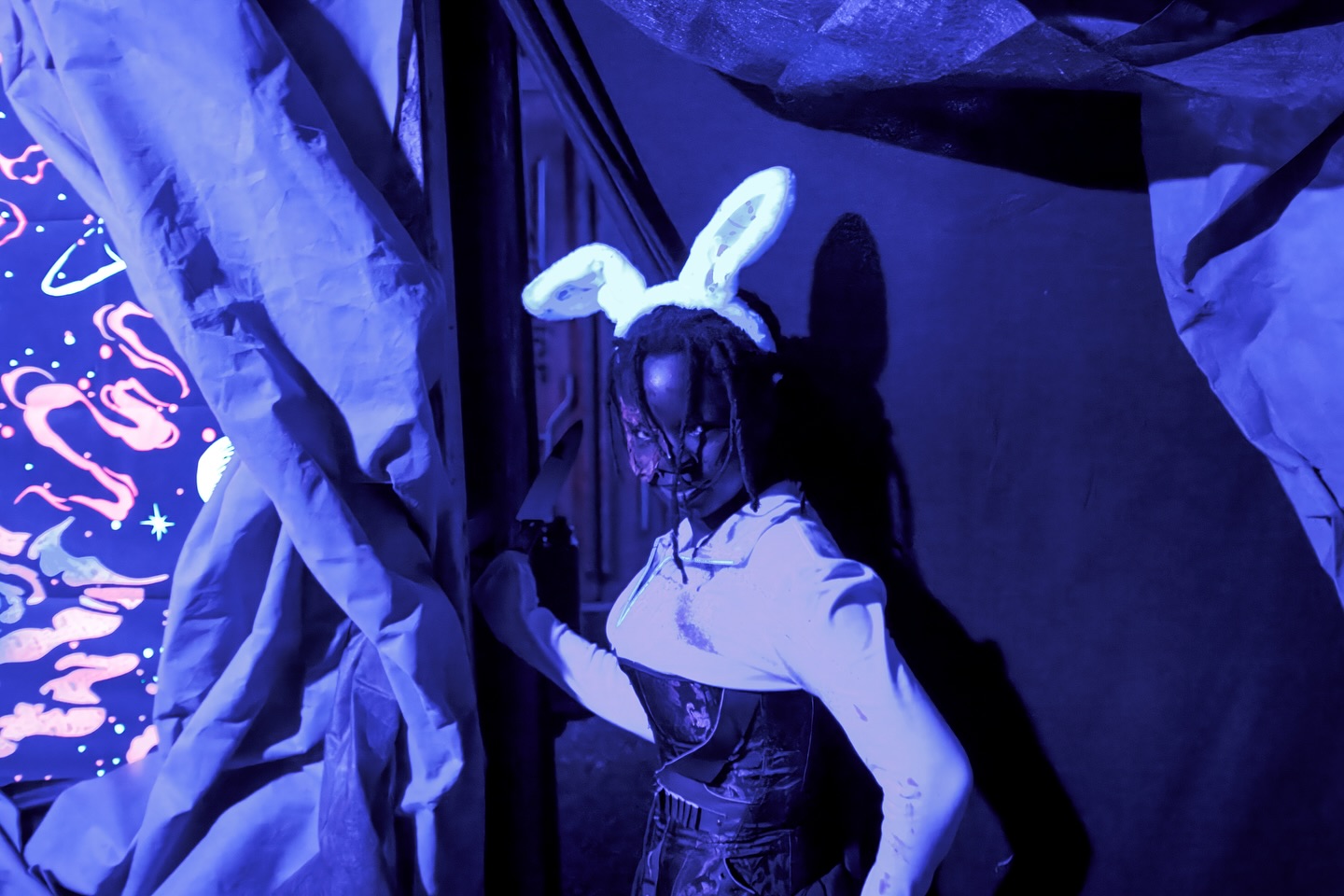 Come down the rabbit hole in DELIRIUM, an all blacklight trip of a haunt 🐰
The SCAREGROUNDS weekend two opens tonight from 6-10pm 🧟♀️
Find tickets at the door or online at humboldthaunt.com 🔪
Photos by Benjamin Cable 📸 @cablephotos
#screamatorium #scaregrounds #spooktacular #ferndalefrightfullyfun #frightdale #visitnorcal #shoplocal #halloween #humboldtcounty #hauntedhouse #humboldtcountyfair #norcalevents #hauntedmaze #norcal #visithumboldt #norcaltravel #visitferndale #ferndale #localbusiness