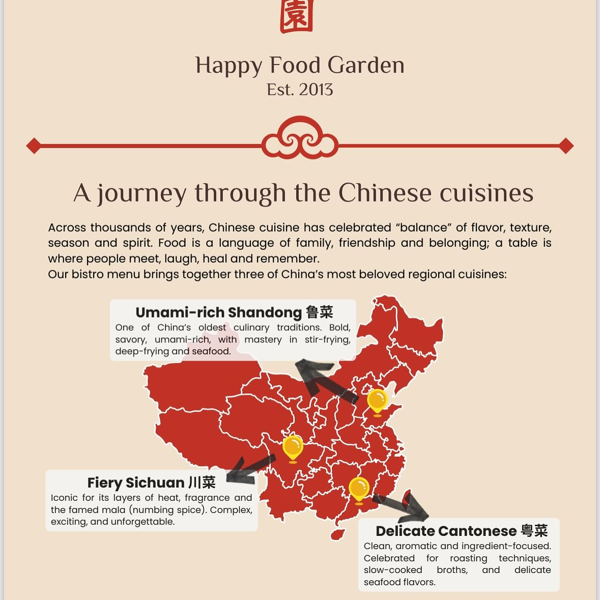 ✨ New Menu Launch! ✨
We’re excited to introduce our refreshed menu — a delicious journey through three of China’s most beloved regional cuisines:
🍲 Shandong 鲁菜 – bold, umami-rich, and full of depth.
🌶️ Sichuan 川菜 – fiery, aromatic, and unforgettable.
🥢 Cantonese 粤菜 – delicate, balanced, and full of finesse.
From sizzling clay pots to aromatic roasts, each dish is crafted to bring warmth, sharing, and flavor to the table.
Come explore the new taste of Happy Food Garden! ❤️
Happy Food Garden
📍Kalevankatu 23, 00100 Helsinki
#HelsinkiEats #HelsinkiFood #HelsinkiRestaurants #HelsinkiLife #VisitHelsinki #HelsinkiFoodie #HelsinkiFoodGuide #ChineseFood #ChineseCuisine #AuthenticChineseFood #ChineseFoodie #AsianFood #AsianCuisine #SpicyFoodLovers #WeekendVibes #FoodWithFriends #Foodstagram #FoodPhotography