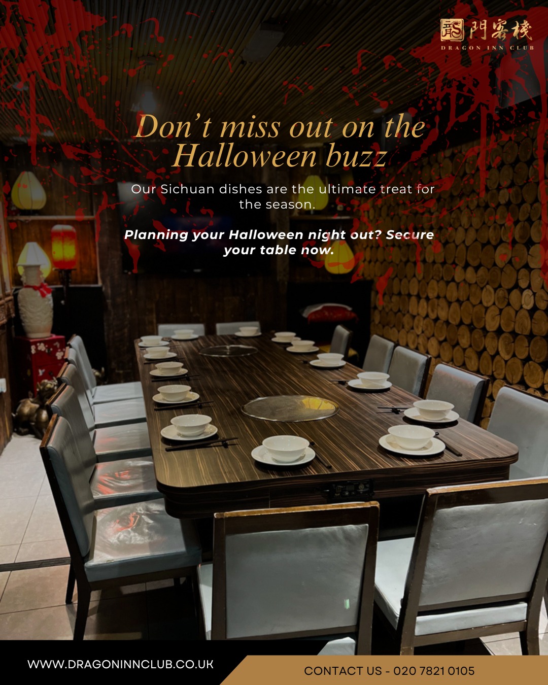 Tables are filling up fast for Halloween weekend. Book your spot today for an unforgettable feast. Make this holiday about flavour, not just fright.
#Dragoninclub #Sichuan #Sichuanhotpot #dimsum #london #pimilco #londonvictoria #buckinghampalace #chelsea #theatres