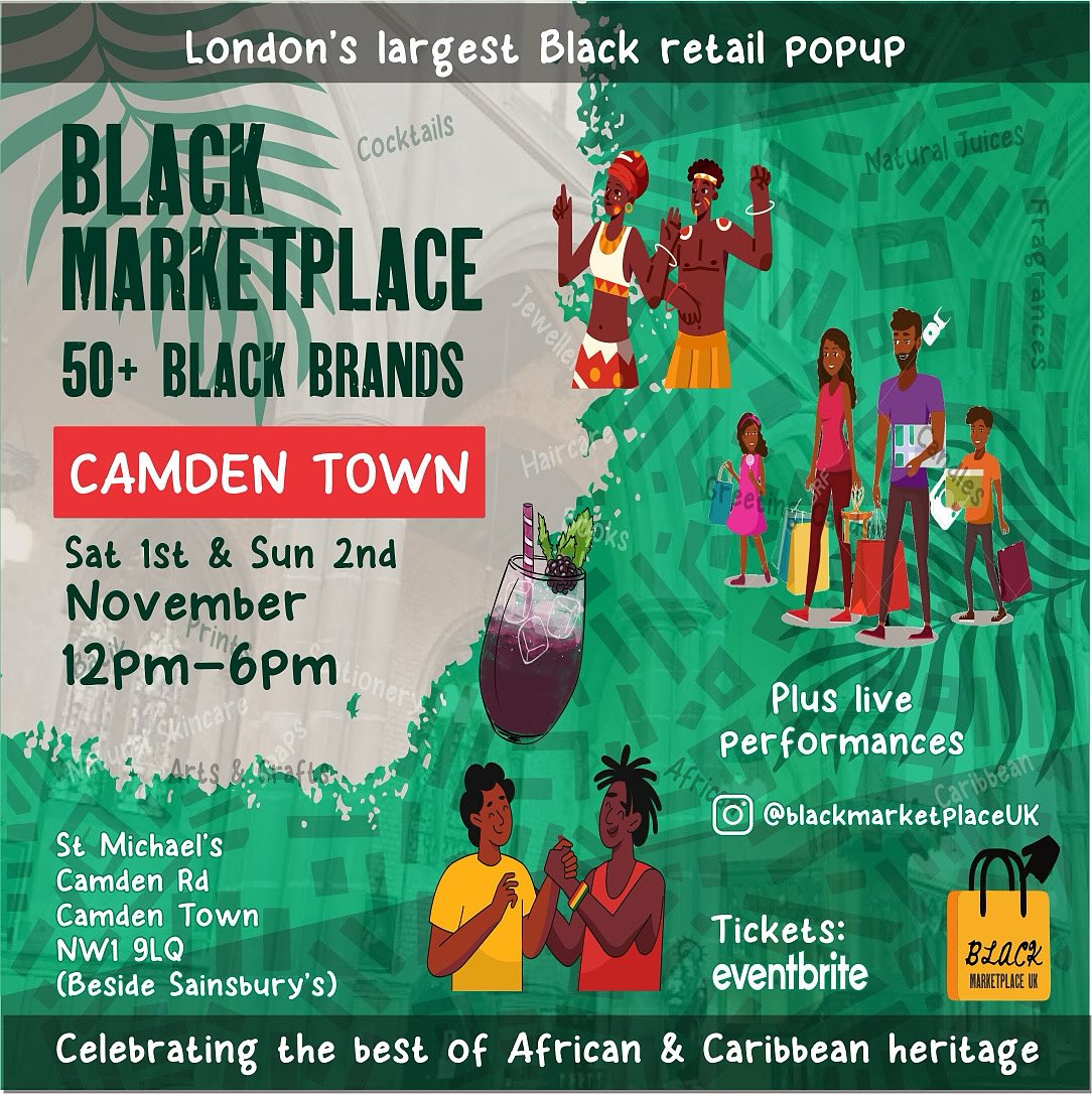 Excited to kick off the festive market season tomorrow with over 50 amazing brands @blackmarketplaceuk -all your festive gift ideas under one roof!!