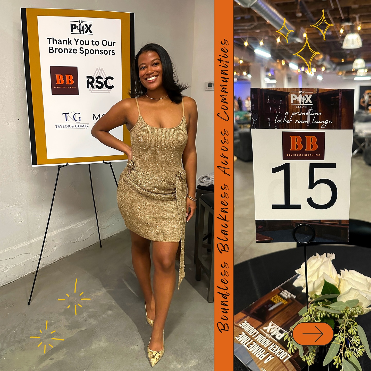 Honored to have represented Boundless Blackness at the 2025 BSP PHX Gala โจ Proud to continue amplifying spaces where the power of our community and the beauty of our culture thrive.
Boundless Blackness: Across Communities ๐งก
#BoundlessBlackness #LimitlessStoriesInfiniteCulture #JusticeRootedStorytelling