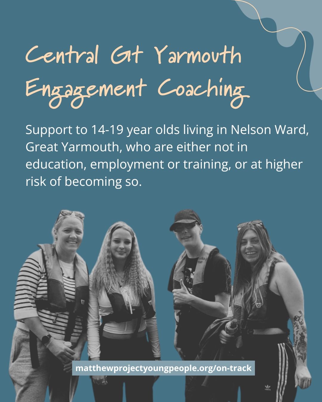 The final project in our On Track service is Central Great Yarmouth Engagement Coaching!
We support 14–19 year olds in Nelson Ward, Great Yarmouth who are not in education, training or employment or at risk of disengaging.
Support includes:
✨ 1-2-1 coaching in school, college or outreach
✨ Confidence & aspiration building activities
✨ Small groups & community engagement
We’re proud to be a delivery partner for the NRThirty project.
More details on our website (link in our BIO).