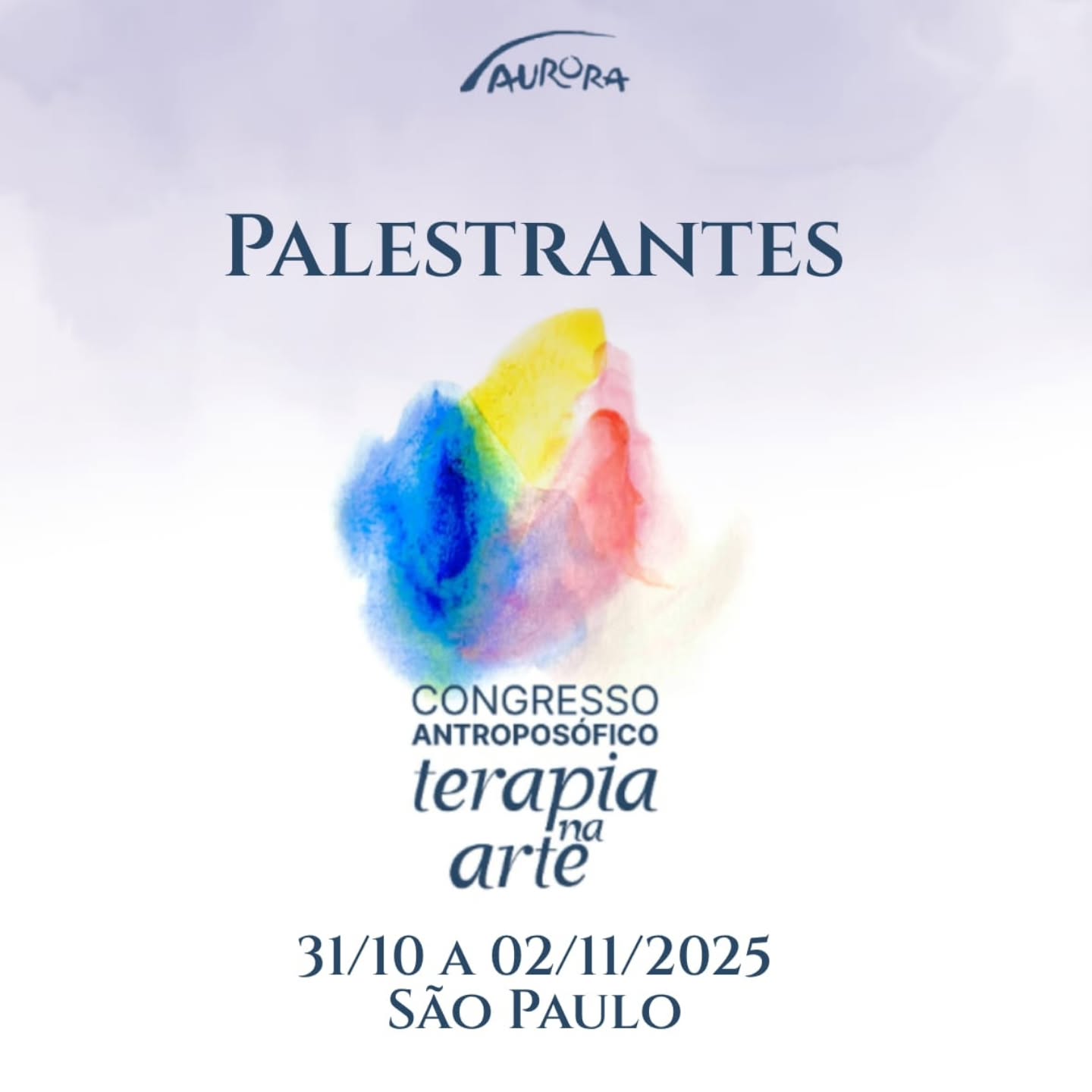 O Congresso Antroposófico Terapia na Arte reúne palestrantes de diferentes países e trajetórias, conectados por um mesmo propósito: aprofundar o olhar sobre o ser humano por meio da arte.
De diversas partes do mundo, esses profissionais compartilham experiências, pesquisas e práticas que inspiram novas formas de cuidar, criar e transformar.
✨ Conheça quem estará conosco nesta edição e prepare-se para viver uma experiência verdadeiramente internacional!
📅 De 31 de outubro a 2 de novembro
📍 São Paulo – Igreja Escandinava
Aberto ao público!
Inscrições e informações: WhatsApp +55 (11) 94183-7241
#CongressoAuroraABTAA #TerapiaArtística #Antroposofia #AuroraABTAA #ArteQueCura #SaúdeIntegral #PalestrantesInternacionais