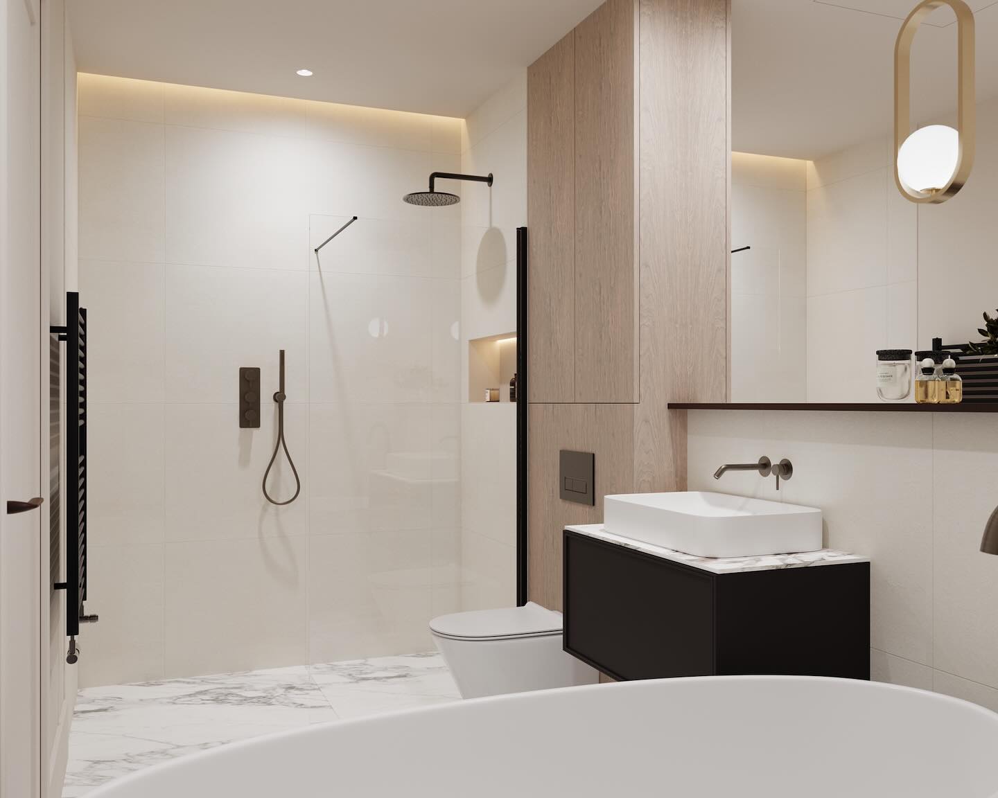A moment of stillness, every day.
Bathrooms at Queens Walk are designed to be more than functional-think clean finishes, soft lighting, and just the right amount of luxury.