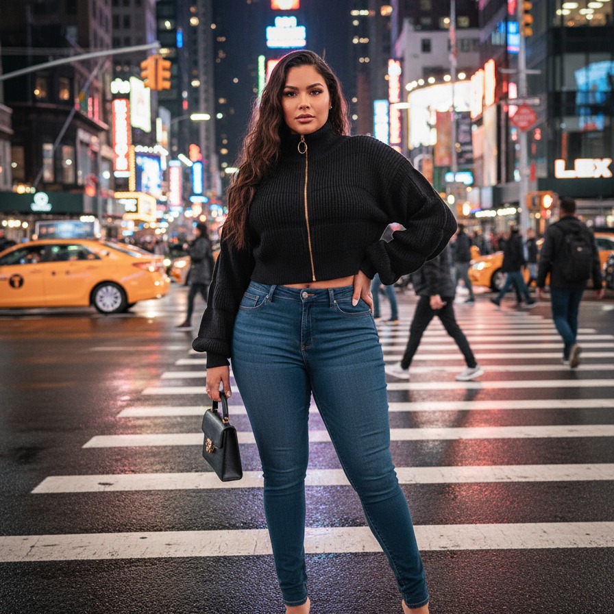 Black on denim under the neon glow… there’s just something about nights in the city that makes every outfit feel like a statement. 🖤✨
Minimal, effortless, but still a whole vibe.
.
📍 Times Square energy
.
#PlushyPlushie #StreetStyle #NYC #fyp #explore #love #fallfashion #livelife