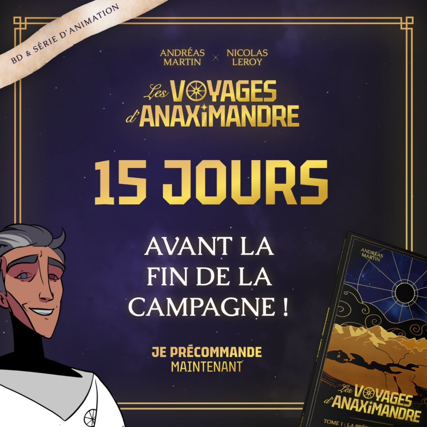 C’est la dernière ligne droite pour faire partie des pionniers de l’A N A X I M A N D R E ! MERCI à tous les premiers contributeurs. MERCI à tous ceux qui vont nous rejoindre avant la fin de l’embarquement. Continuez d’en parler autour de vous ! On va y arriver ✨🚀🥹💪🏽
It’s the final stretch to join the pioneers of A N A X I M A N D E R! THANK YOU to all the first contributors. THANK YOU to everyone who’s about to come on board before takeoff. Keep spreading the word! We’re going to make it ✨🚀🥹💪🏽