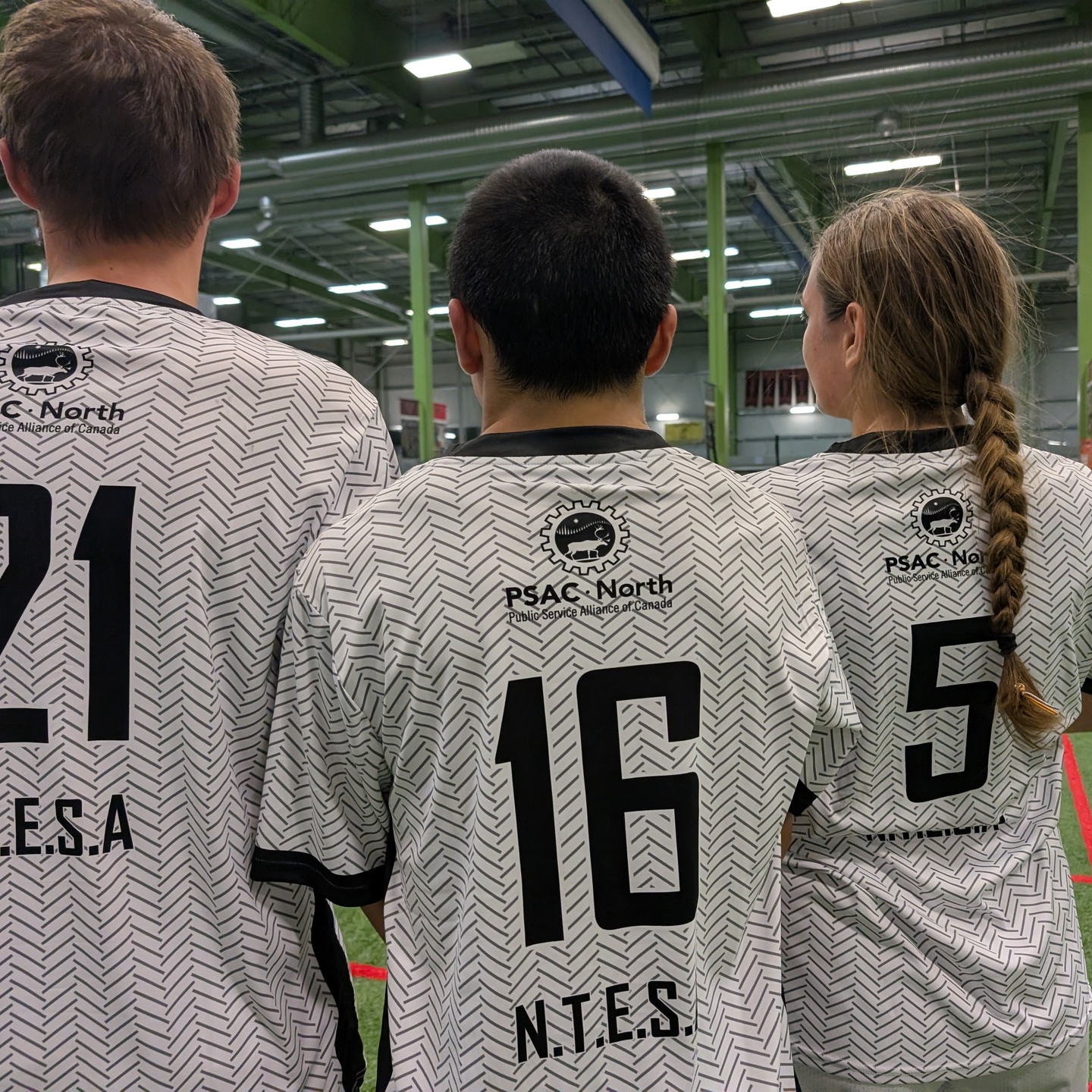 Check out our soccer jerseys in the 16+ Yellowknife adult soccer league... repping our sponsor @psacnorth !