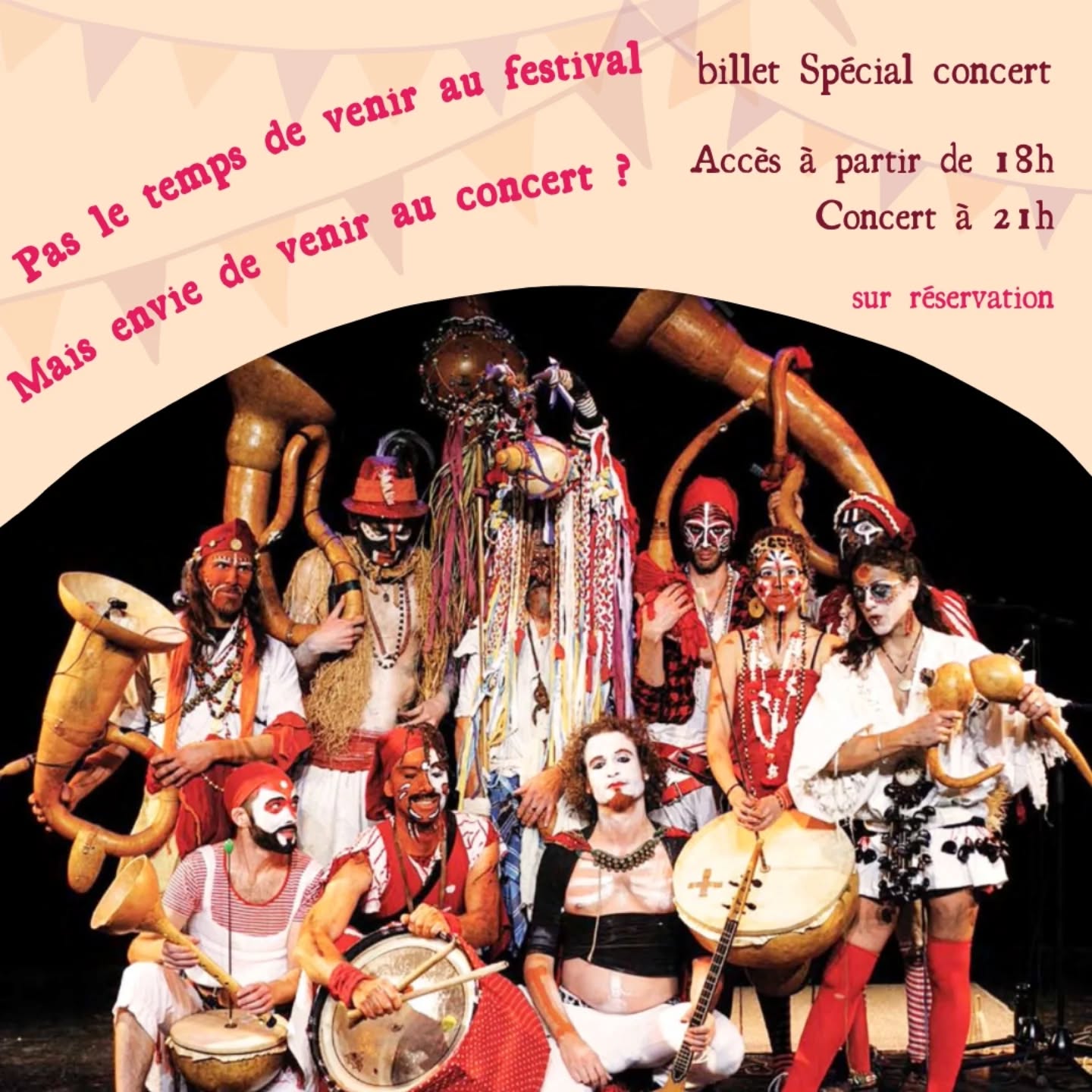 🏵️🔥🙀Pas le temps de venir au festival •À la mort À la vie•, mais envie de venir au concert de la Vespa Cougourdon Ourchestra ? Pas de soucis on a tout prévu
🎟️Un billet Spécial concert est prévu, celui-ci comprend l'accès au concert et à la halle (la buvette, les foodtrucks, l'ambiance...). Le concert débutera à 21h le samedi 1er novembre et l'accès à la halle sera possible pour cette modalité de billet à 18h!
Ça vous intéresse ? Rendez-vous sur helloasso dès maintenant !
🎟️Rendez vous sur la billetterie
https://www.helloasso.com/associations/ad-mortem/evenements/festival-a-la-mort-a-la-vie-1
🍁Pour en savoir plus sur notre programme mortel c'est par ici !
https://www.alamort-alavie.fr/programmeagenda
(Tous les liens sont disponibles en bio)
#concert #festival #automne #cestbientot #alamortalavie #celebrerlavie #octobre #novembre #occitanie #carnaval #mort